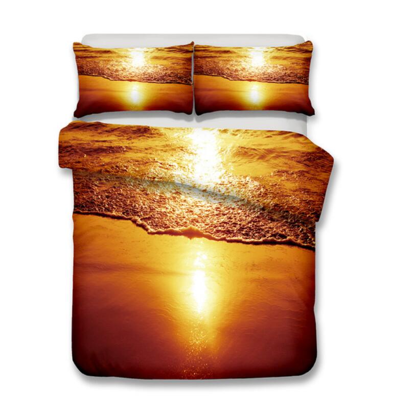 3D Beach Sunlight 1010 Bed Pillowcases Quilt