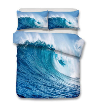 3D Waves 1013 Bed Pillowcases Quilt
