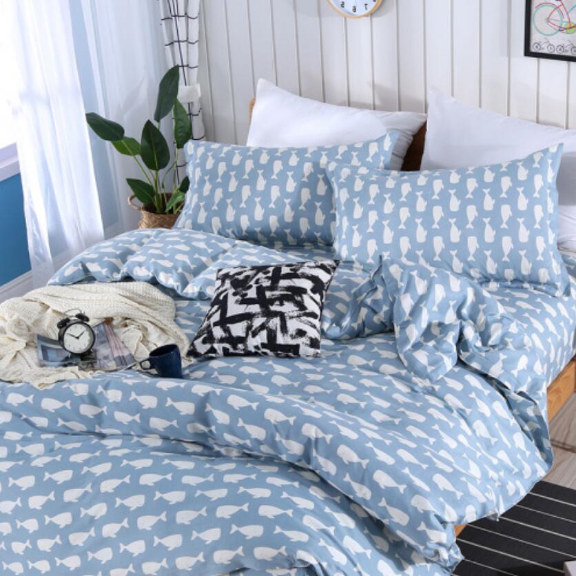 3D Light Blue Fish 1038 Bed Pillowcases Quilt