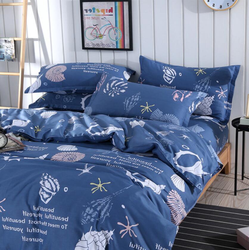 3D Dream Navy 1095 Bed Pillowcases Quilt