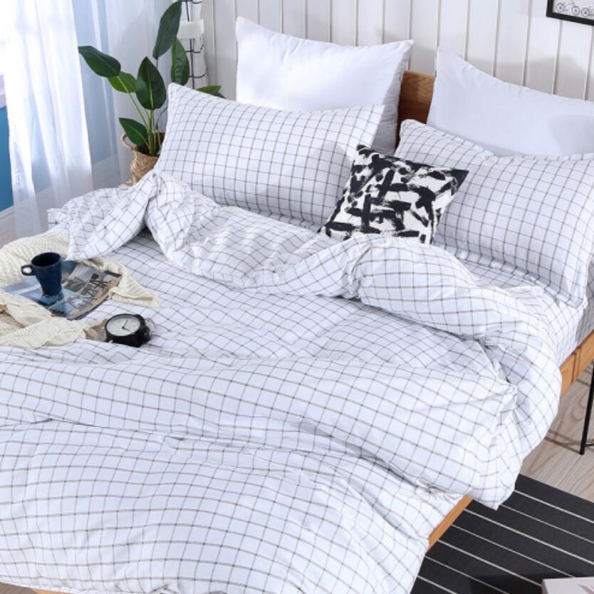 3D White Lattice 1186 Bed Pillowcases Quilt