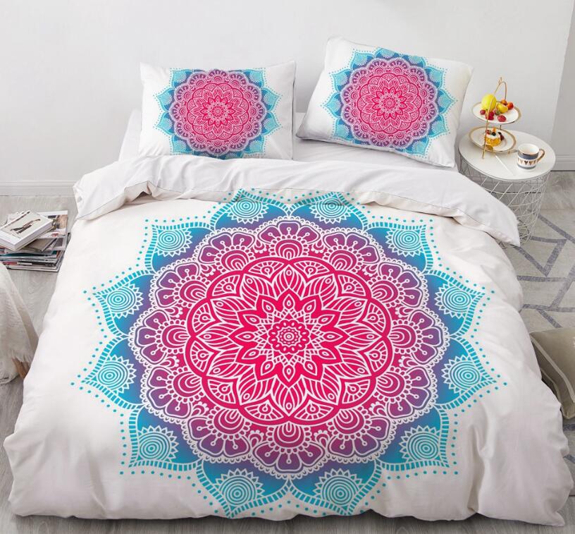 3D Pink Pattern Totem 88165 Bed Pillowcases Quilt