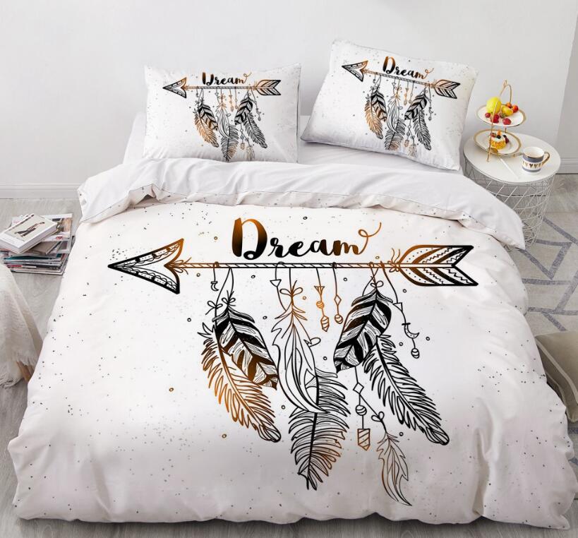 3D Spear Feather 88167 Bed Pillowcases Quilt