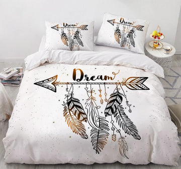 3D Spear Feather 88167 Bed Pillowcases Quilt