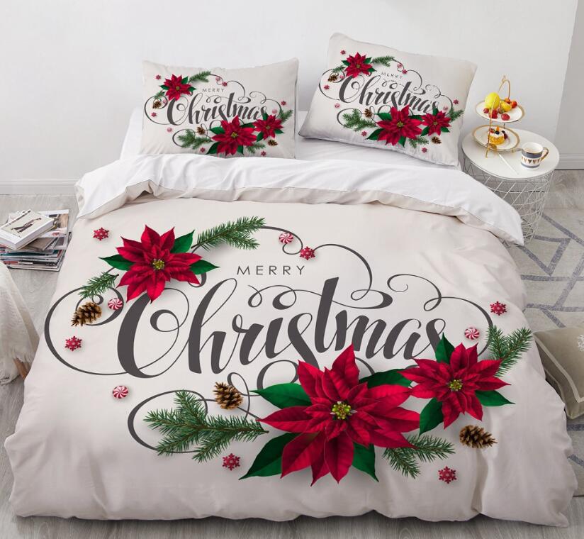 3D Letter Flower 9144 Bed Pillowcases Quilt