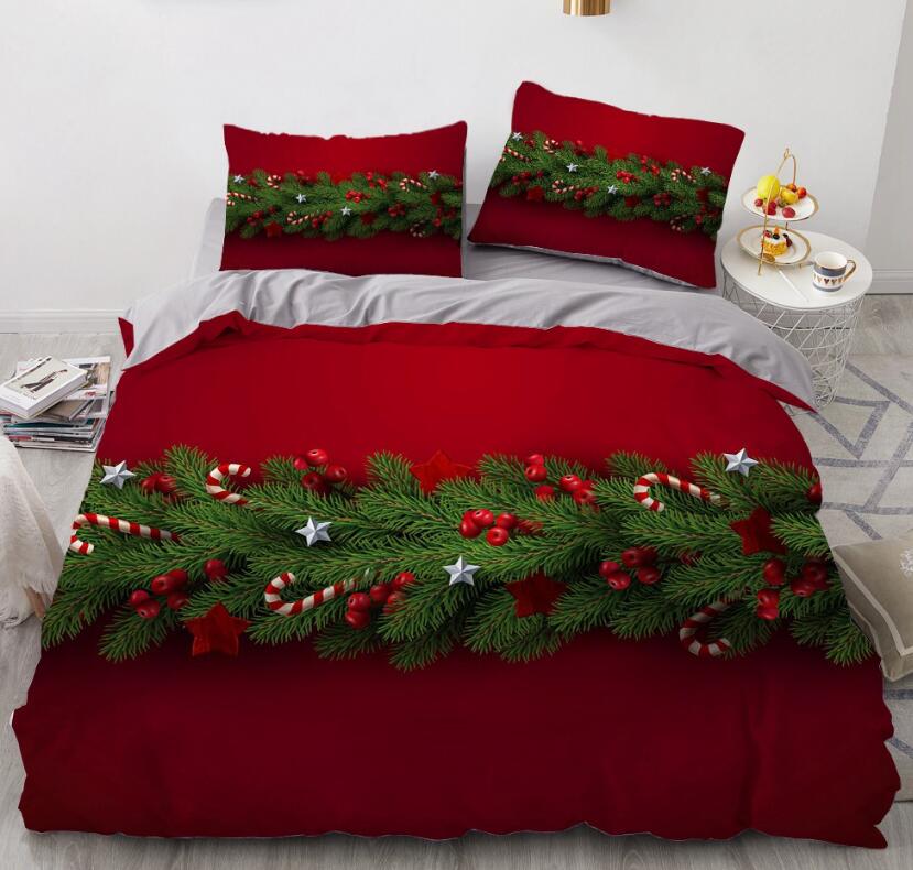 3D Christmas Tree 9156 Bed Pillowcases Quilt