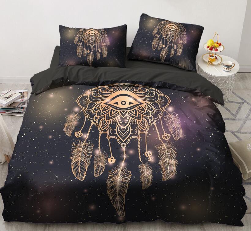 3D All Seeing Eye Dreamcatcher 88158 Bed Pillowcases Quilt