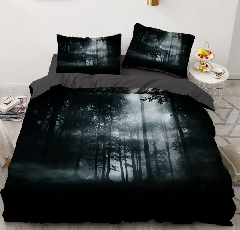 3D Forest 7734 Bed Pillowcases Quilt
