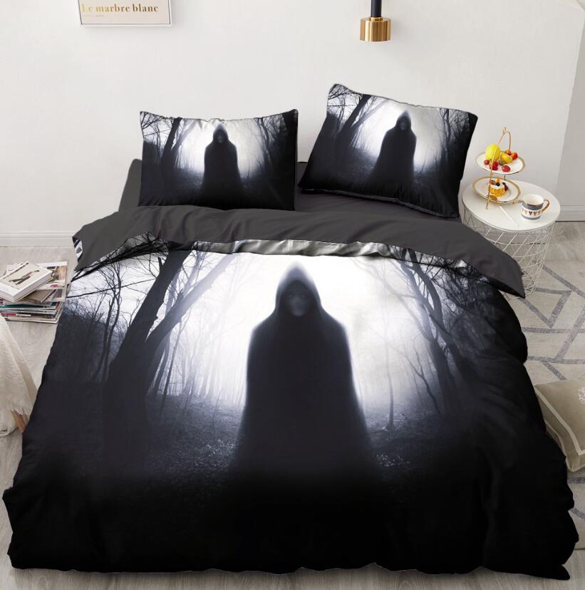 3D Demon Forest 7737 Bed Pillowcases Quilt