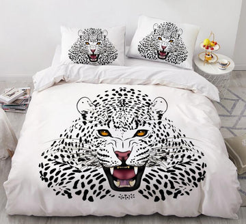 3D Leopard 88143 Bed Pillowcases Quilt
