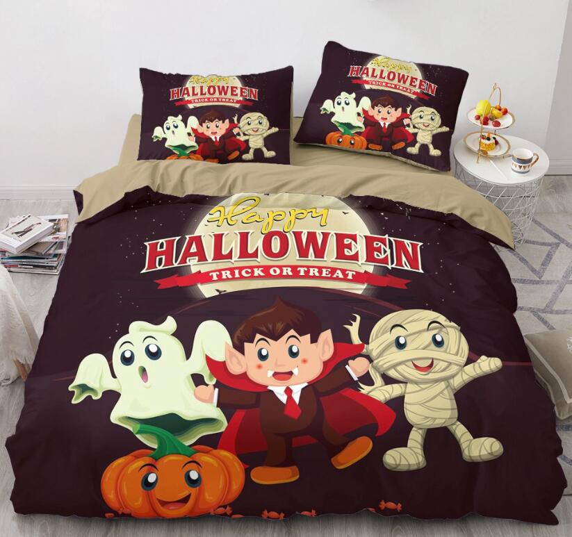 3D Happy Halloween 8028 Bed Pillowcases Quilt
