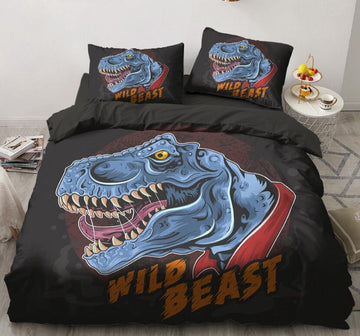 3D Tyrannosaurus 9132 Bed Pillowcases Quilt