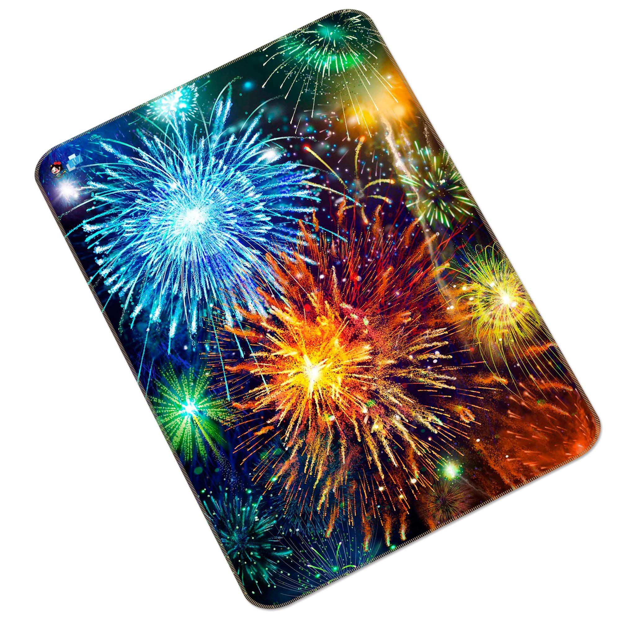3D Sky Colorful Fireworks 204 Non Slip Rug Mat Mat AJ Creativity Home 
