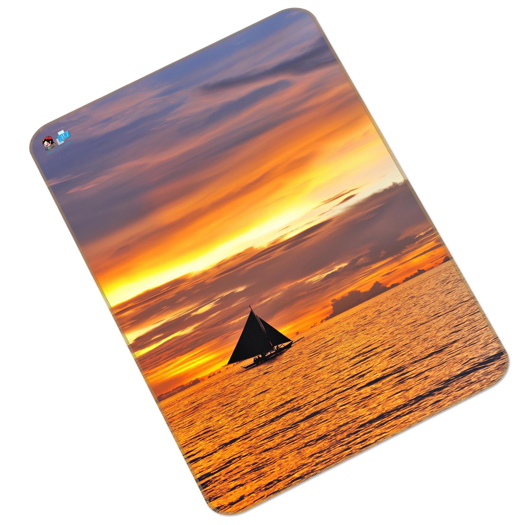 3D Bright Sea Sunset 206 Non Slip Rug Mat Mat AJ Creativity Home 