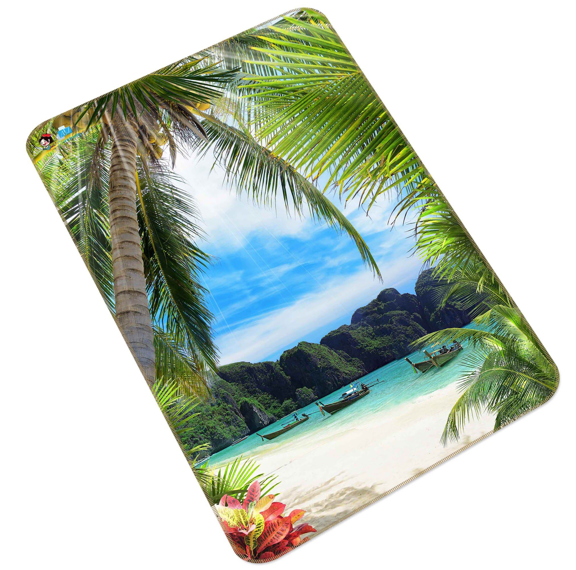 3D Tropical Sea Bay 187 Non Slip Rug Mat Mat AJ Creativity Home 