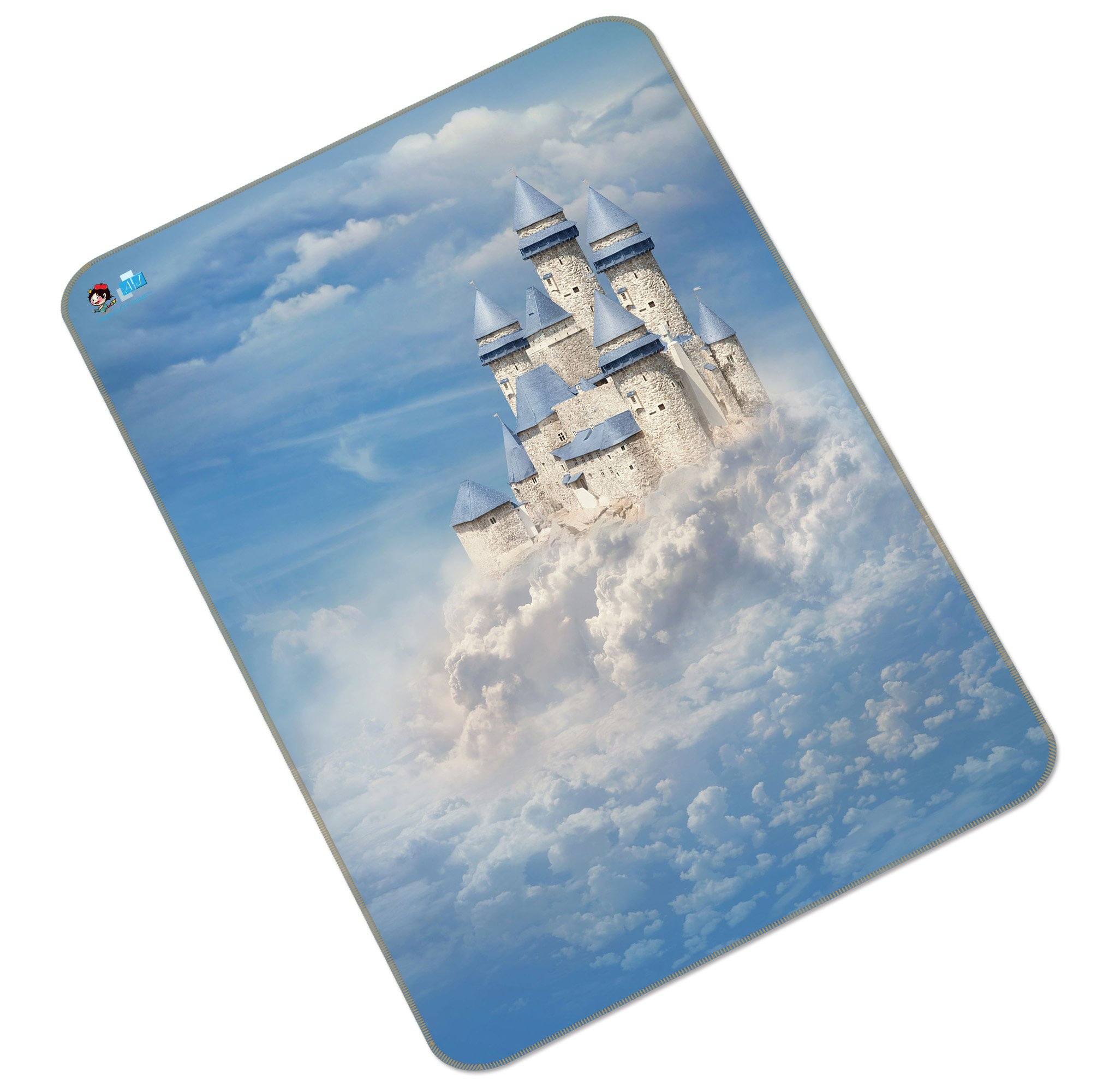 3D Blue Sky Castle 144 Non Slip Rug Mat Mat AJ Creativity Home 