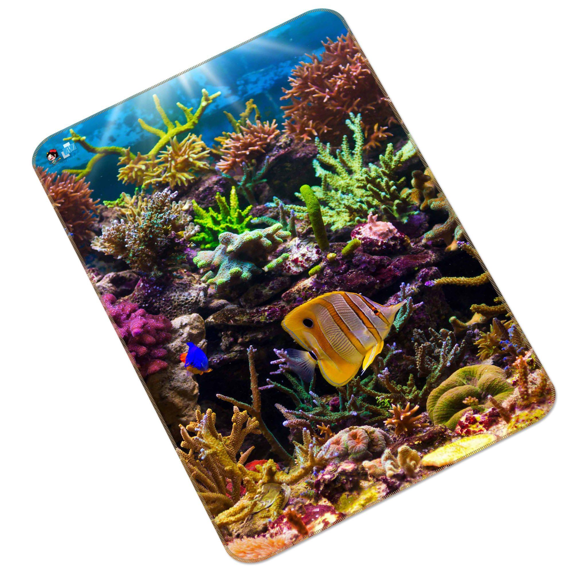 3D Ocean Color Corals Fishes 197 Non Slip Rug Mat Mat AJ Creativity Home 