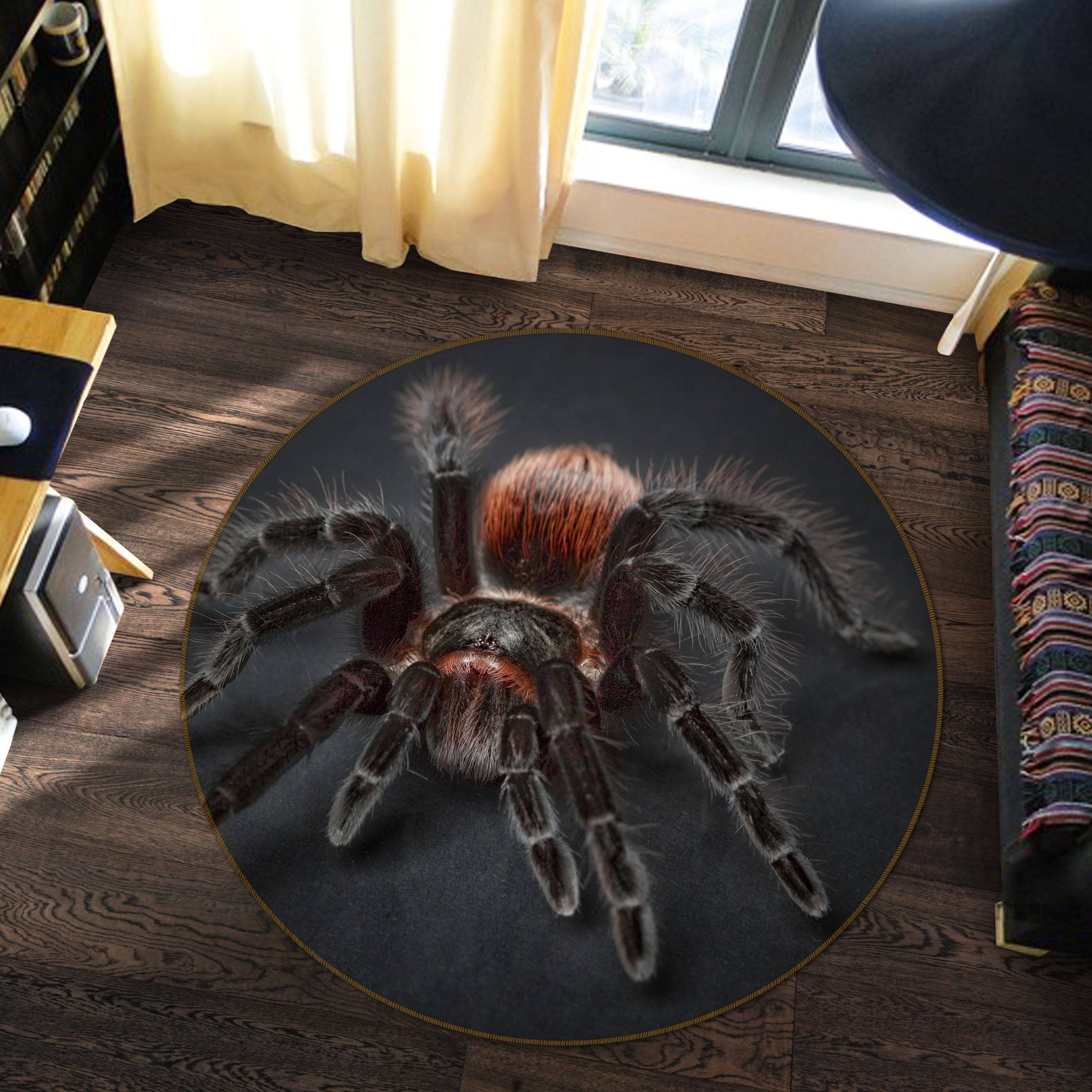 3D Spider 82048 Animal Round Non Slip Rug Mat
