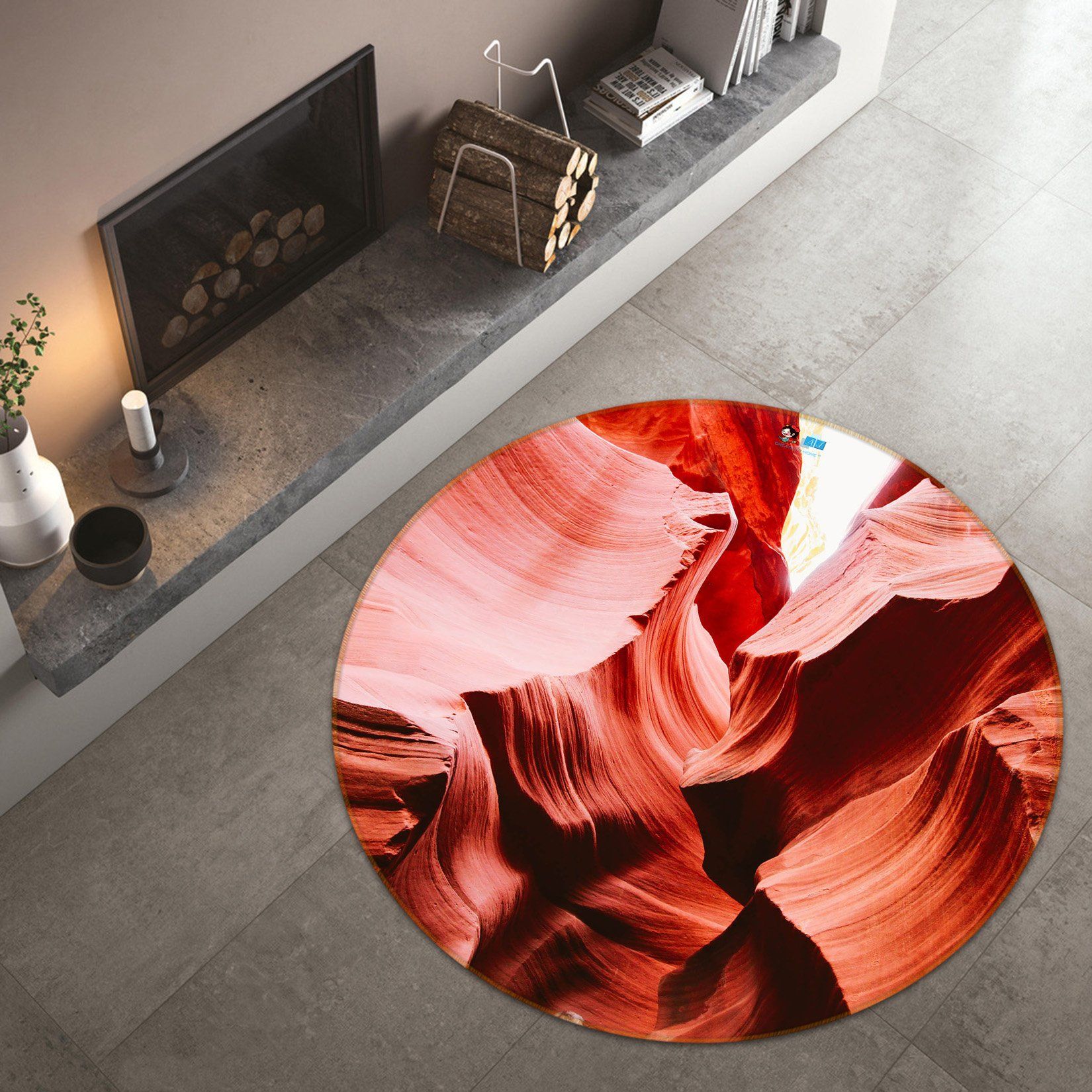 3D Strange Redstone 224 Round Non Slip Rug Mat Mat AJ Creativity Home 