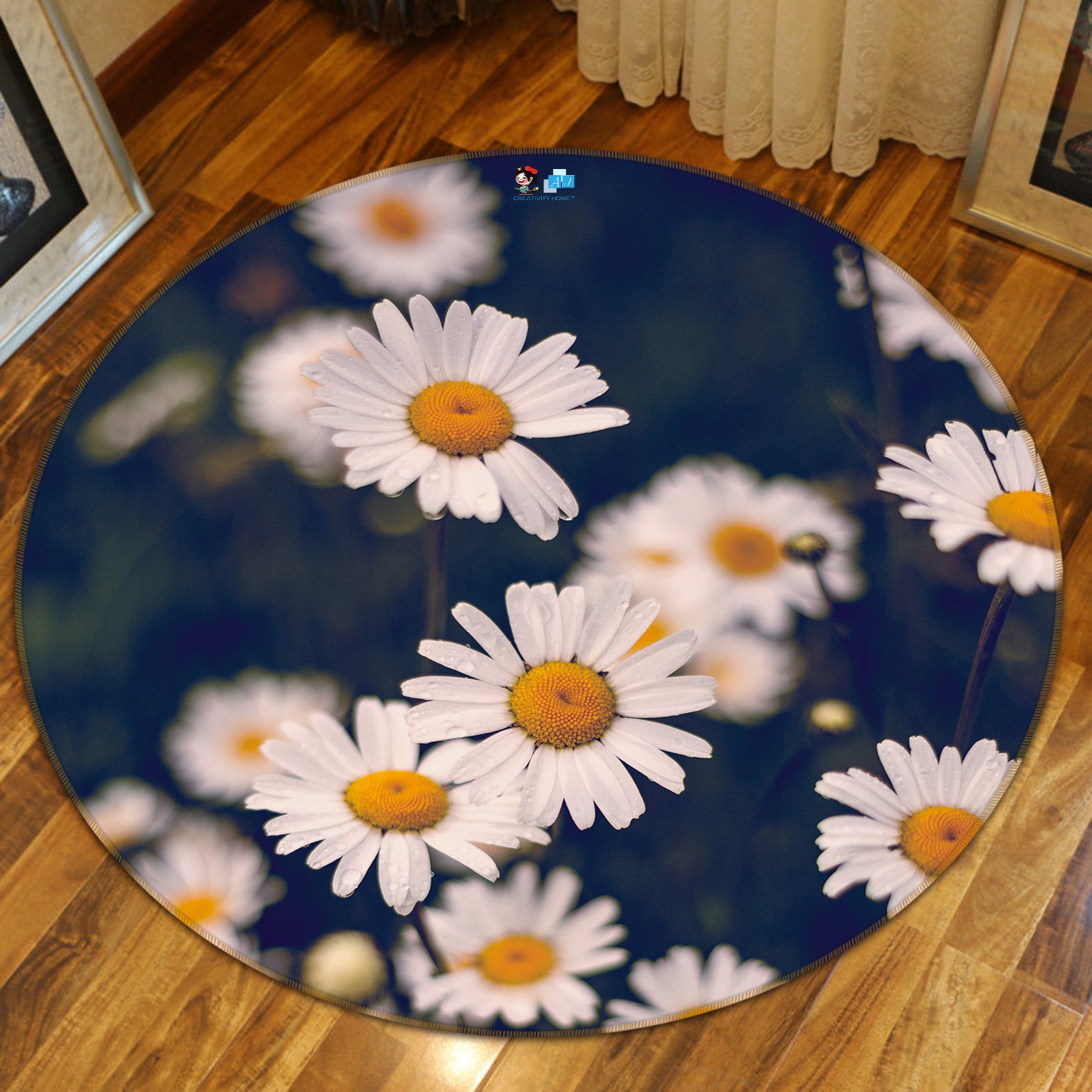 3D Daisy 71168 Round Non Slip Rug Mat