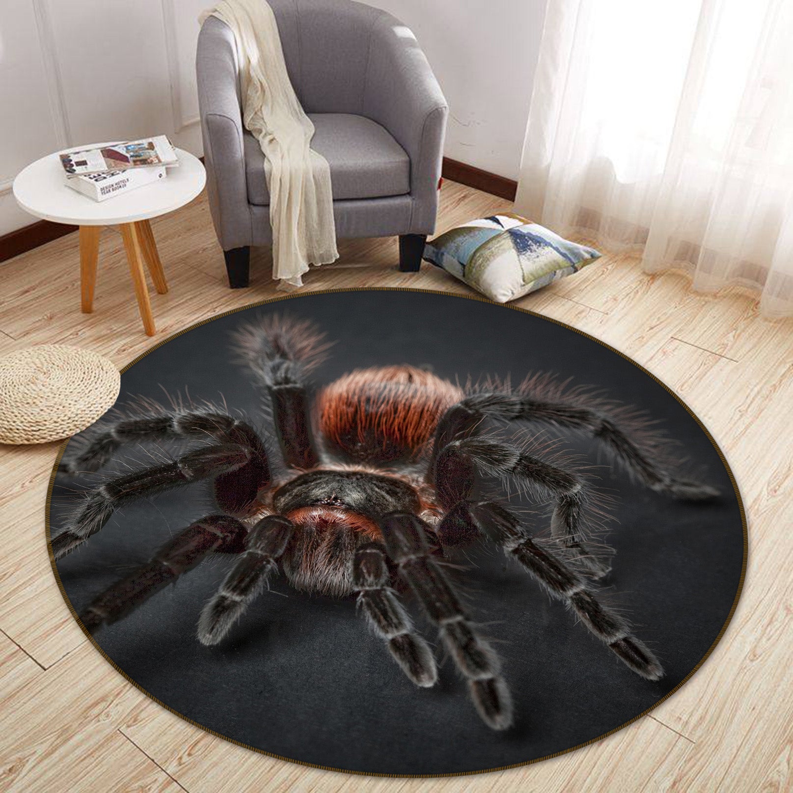 3D Spider 82048 Animal Round Non Slip Rug Mat