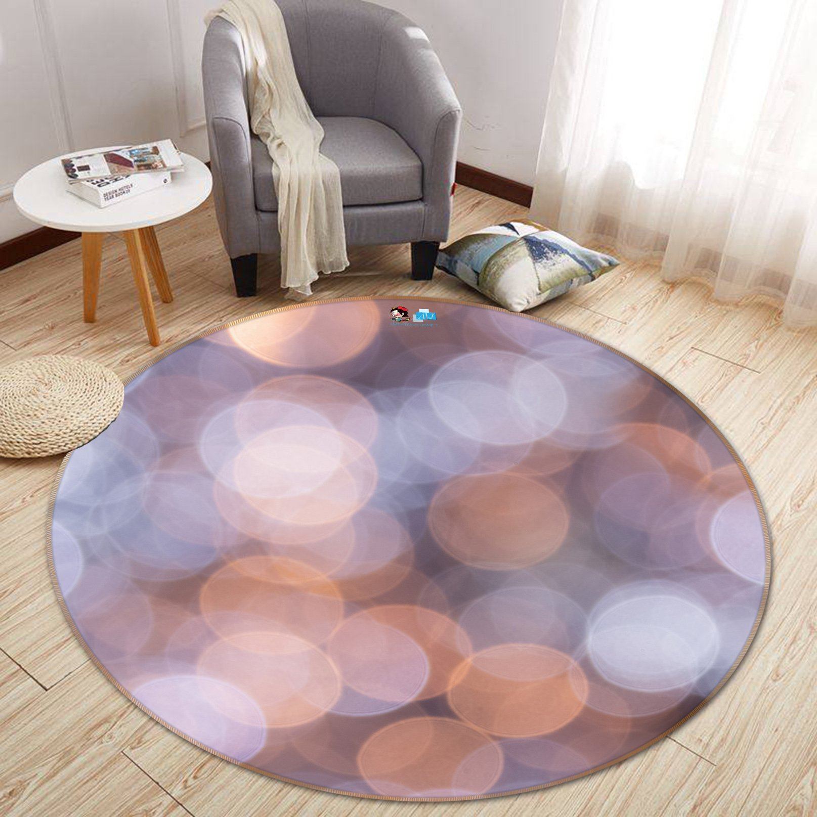 3D Far Light 227 Round Non Slip Rug Mat Mat AJ Creativity Home 