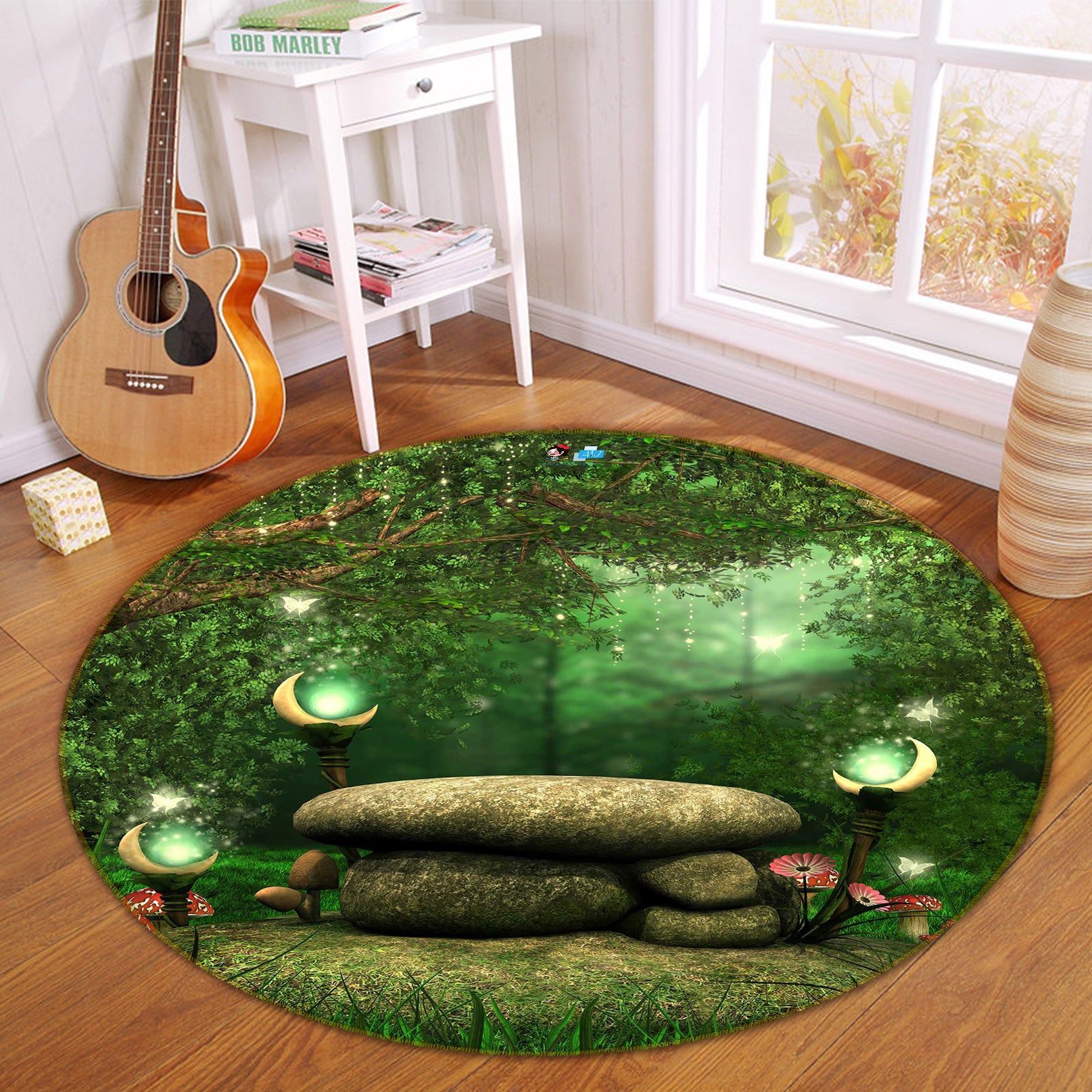 3D Stone 66191 Round Non Slip Rug Mat