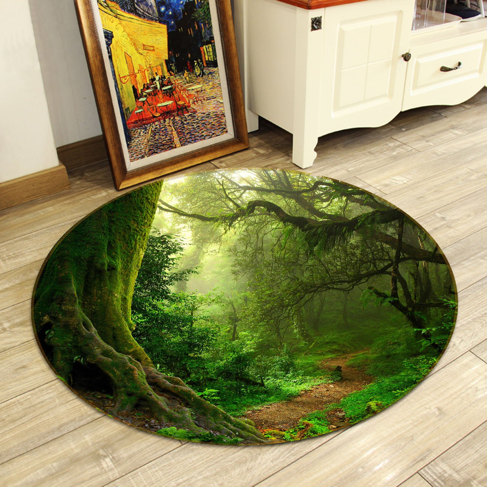 3D Grove 71217 Round Non Slip Rug Mat