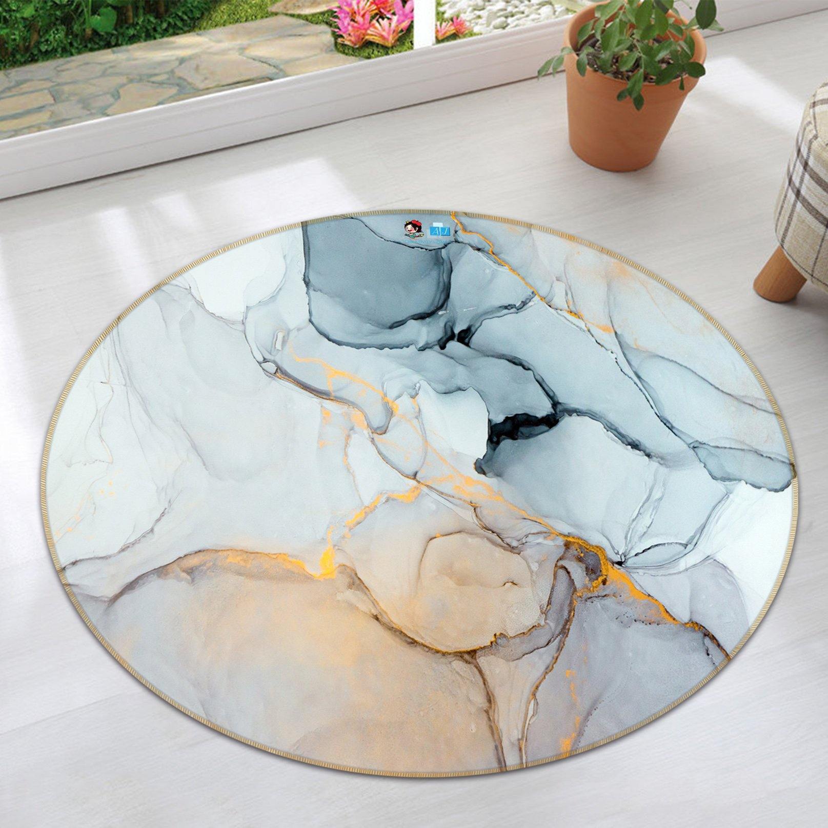 3D Color Mosaic 7362 Round Non Slip Rug Mat Mat AJ Creativity Home 