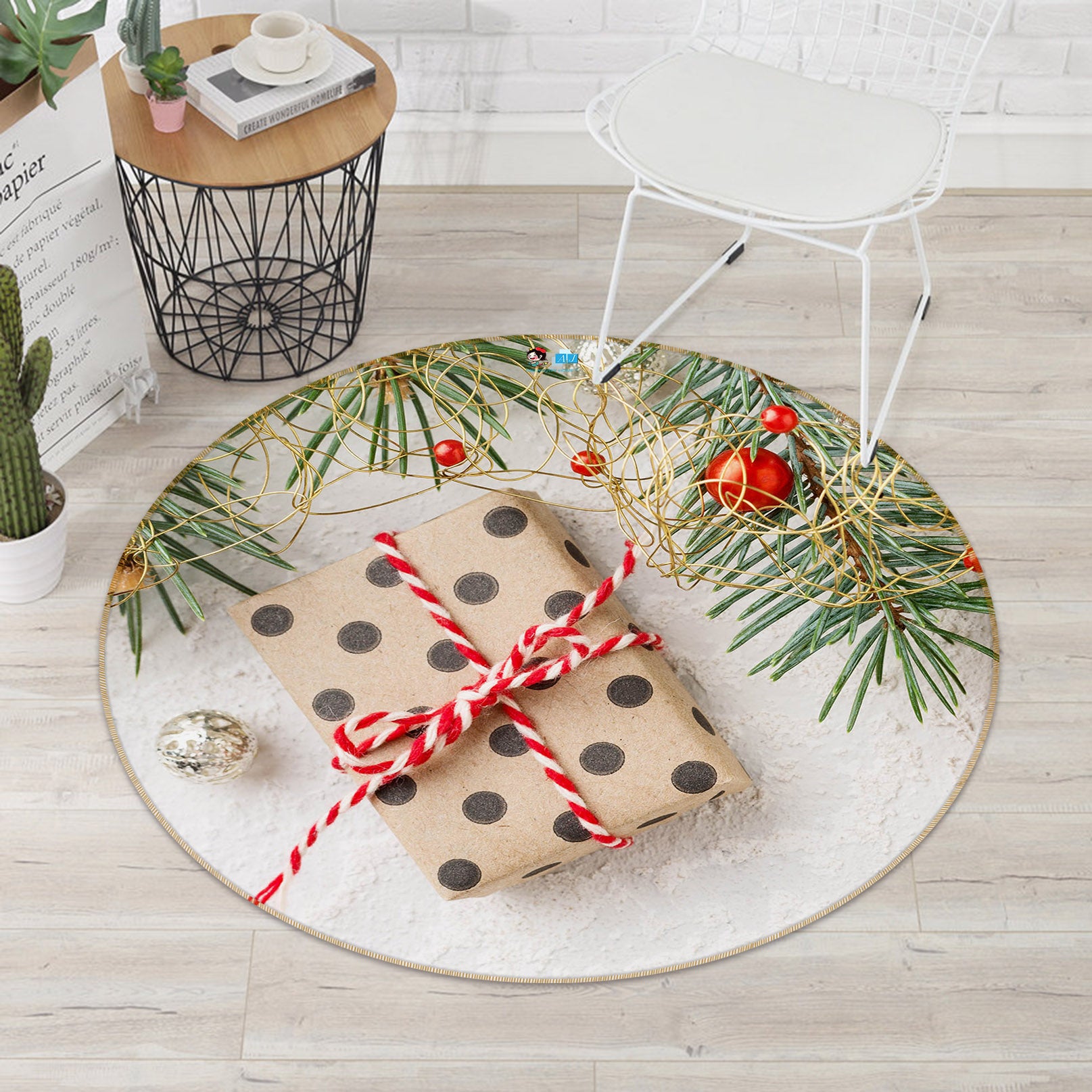 3D Gift 75071 Round Non Slip Rug Mat