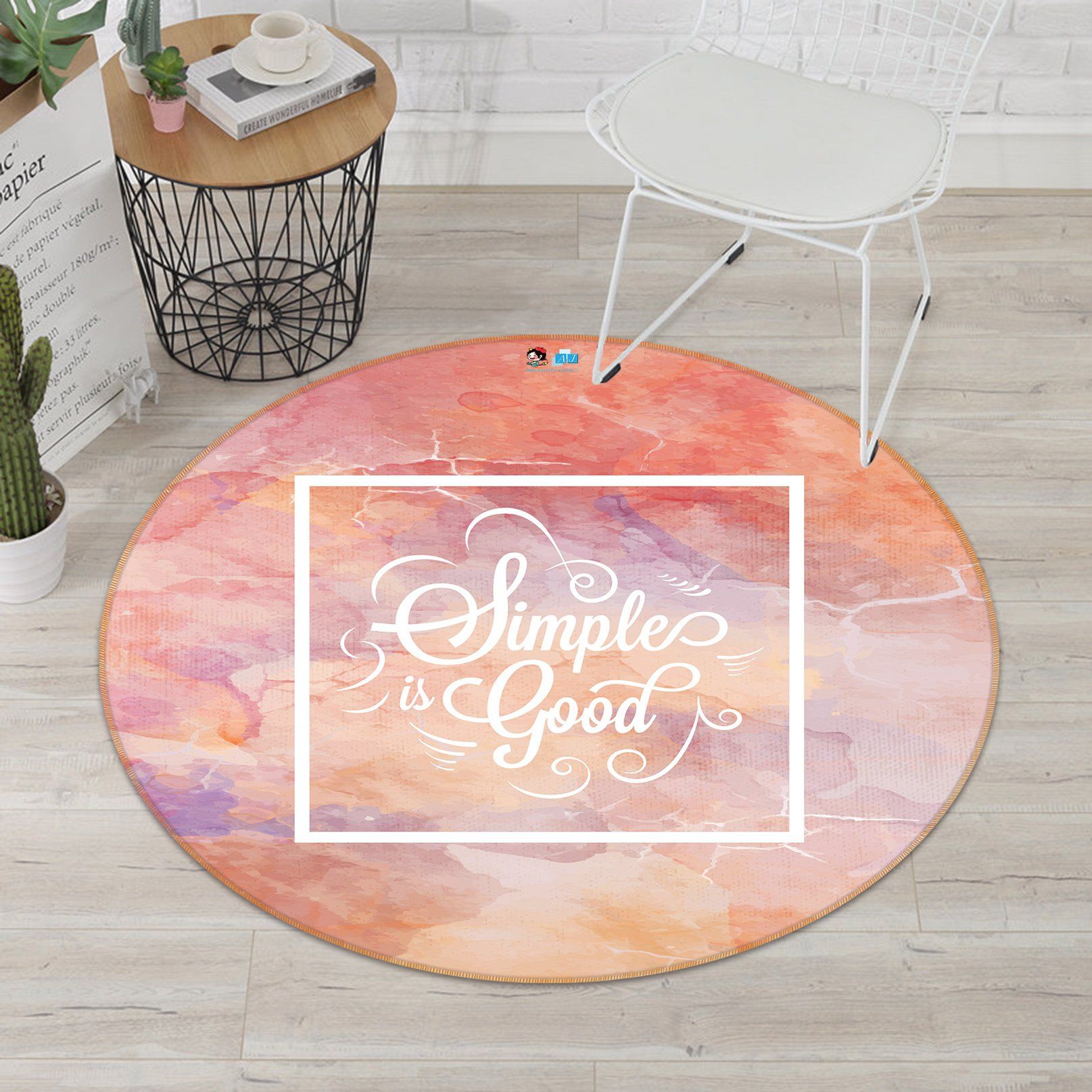 3D Pink Stone 141 Round Non Slip Rug Mat Mat AJ Creativity Home 