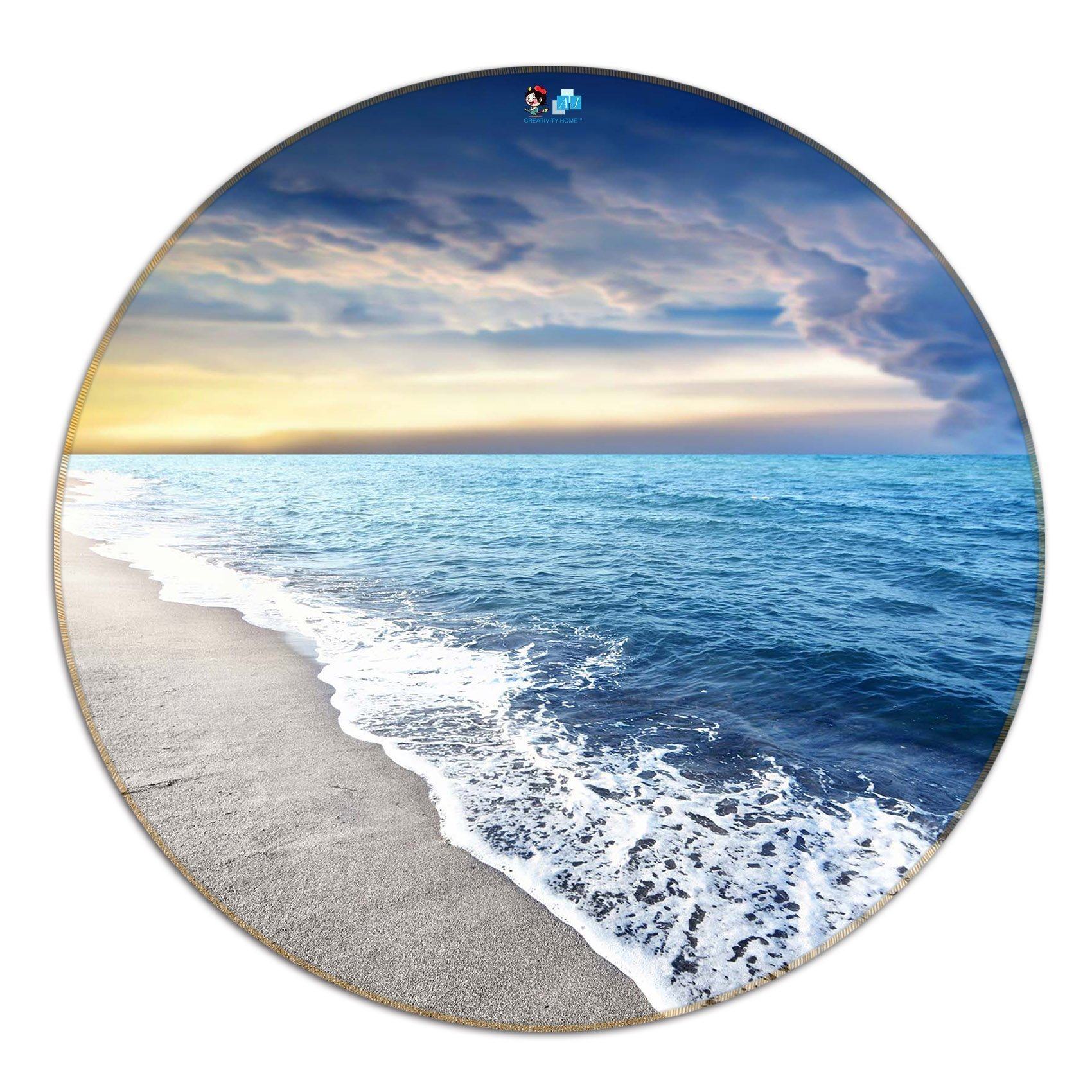 3D Peaceful Sea Scenery 133 Round Non Slip Rug Mat Mat AJ Creativity Home 