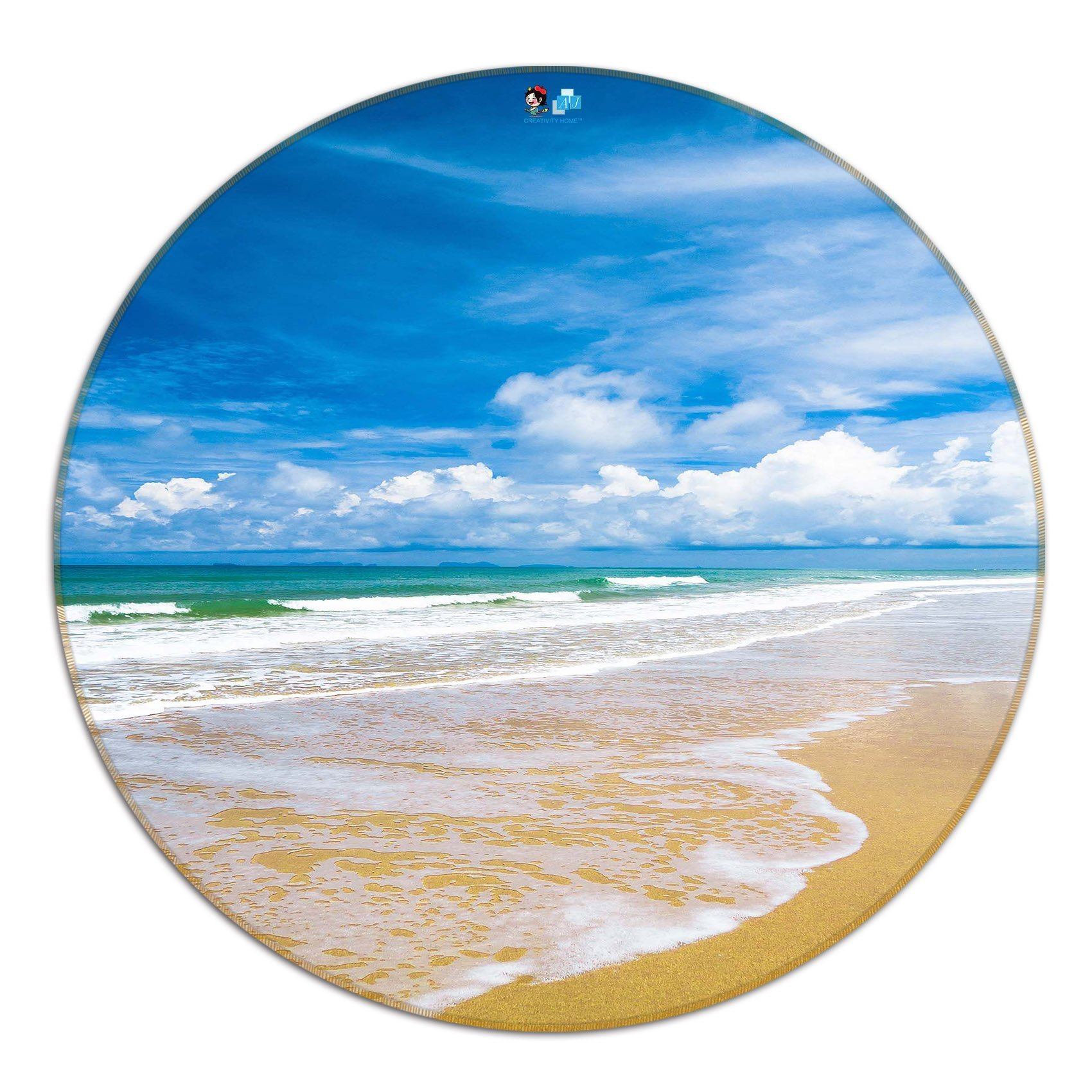 3D Seascape 132 Round Non Slip Rug Mat Mat AJ Creativity Home 