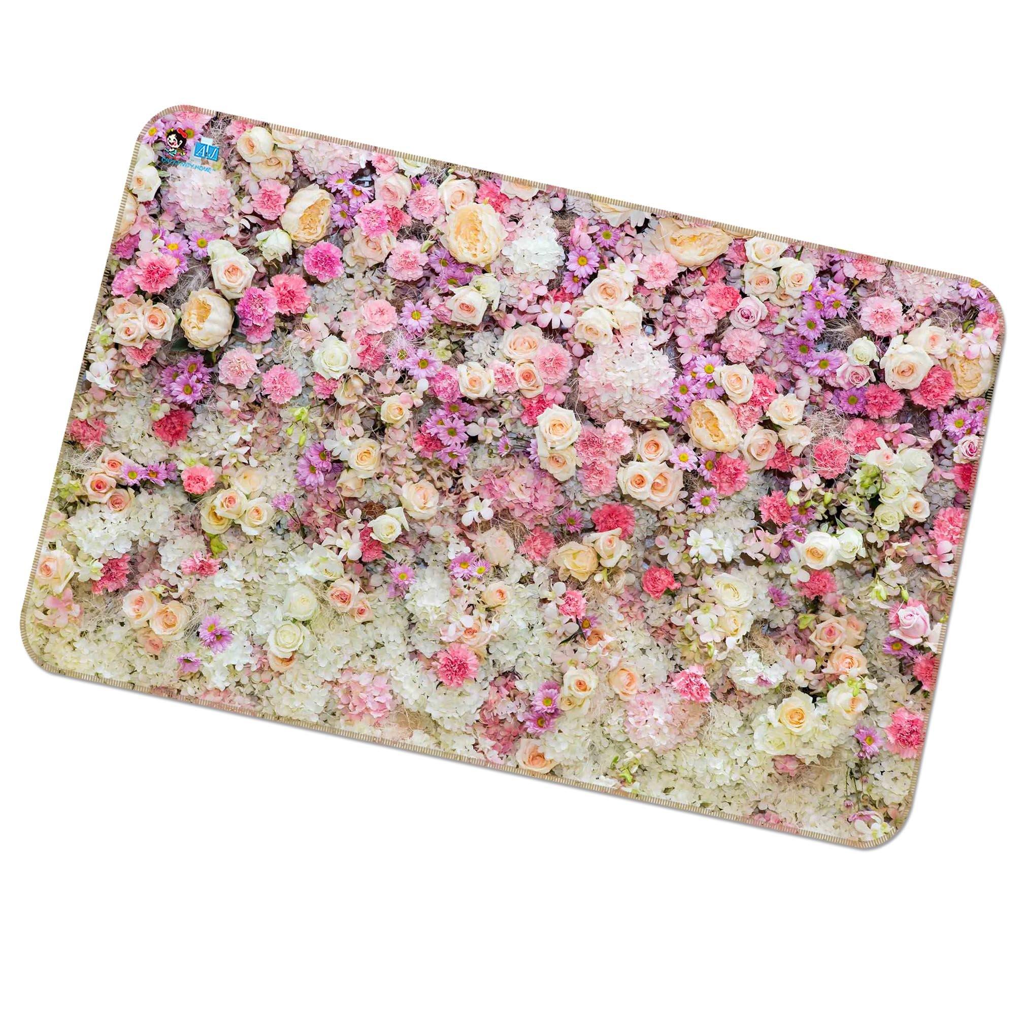3D Flowers Wall 173 Non Slip Rug Mat Mat AJ Creativity Home 