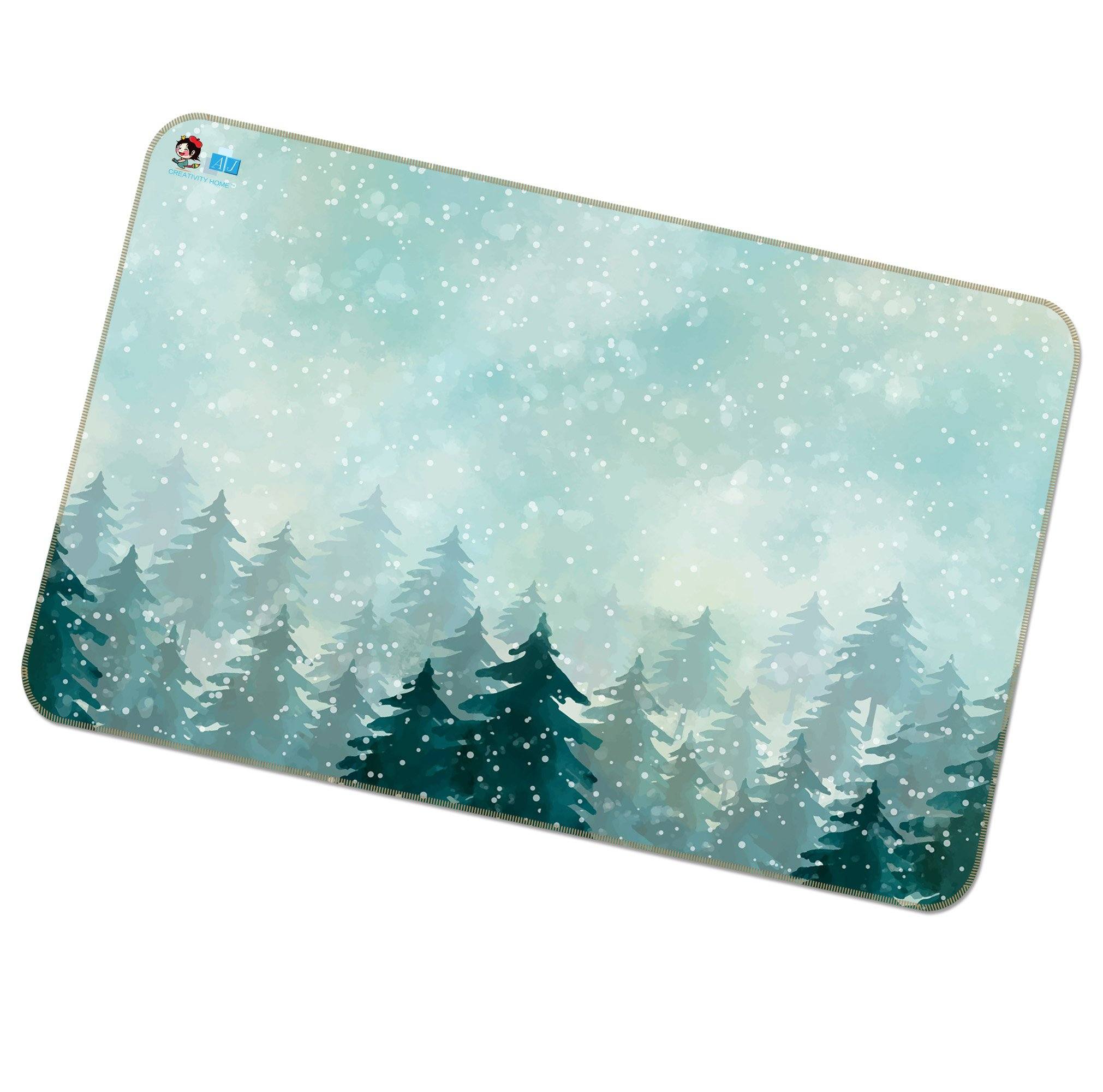 3D Woods Snow 014 Non Slip Rug Mat Mat AJ Creativity Home 
