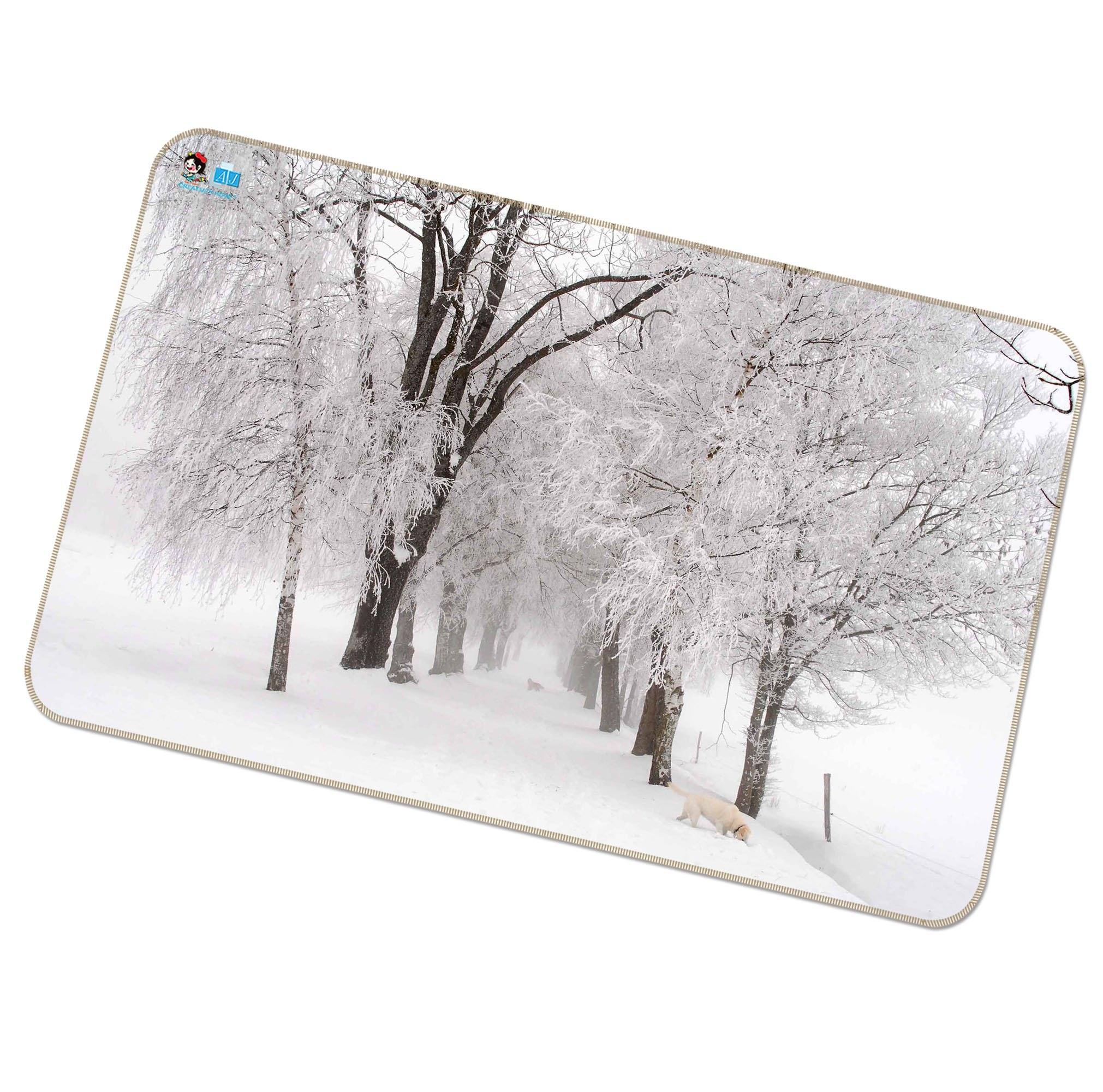 3D Frozen Trees 143 Non Slip Rug Mat Mat AJ Creativity Home 