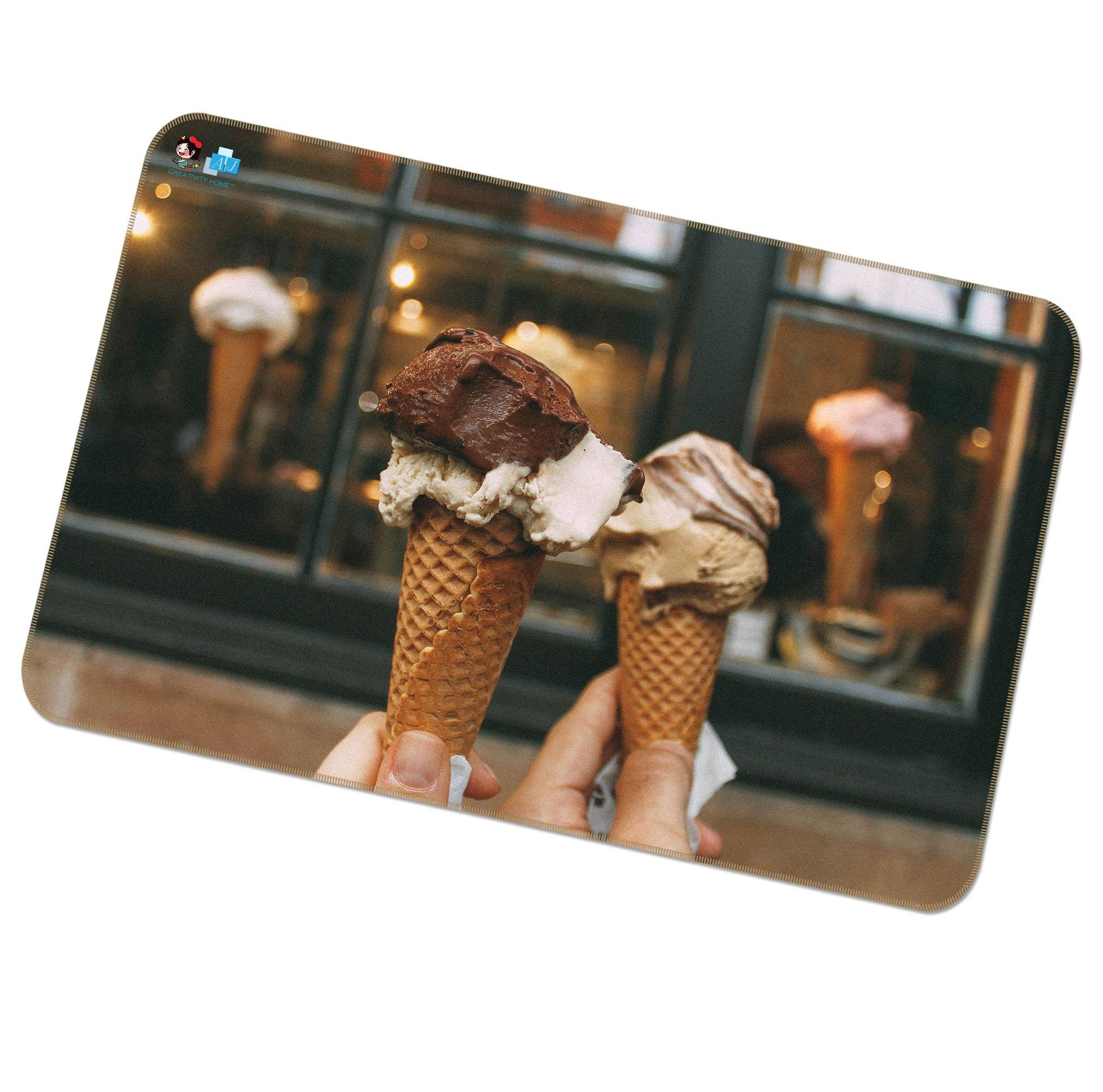3D Ice Cream Window 264 Non Slip Rug Mat Mat AJ Creativity Home 