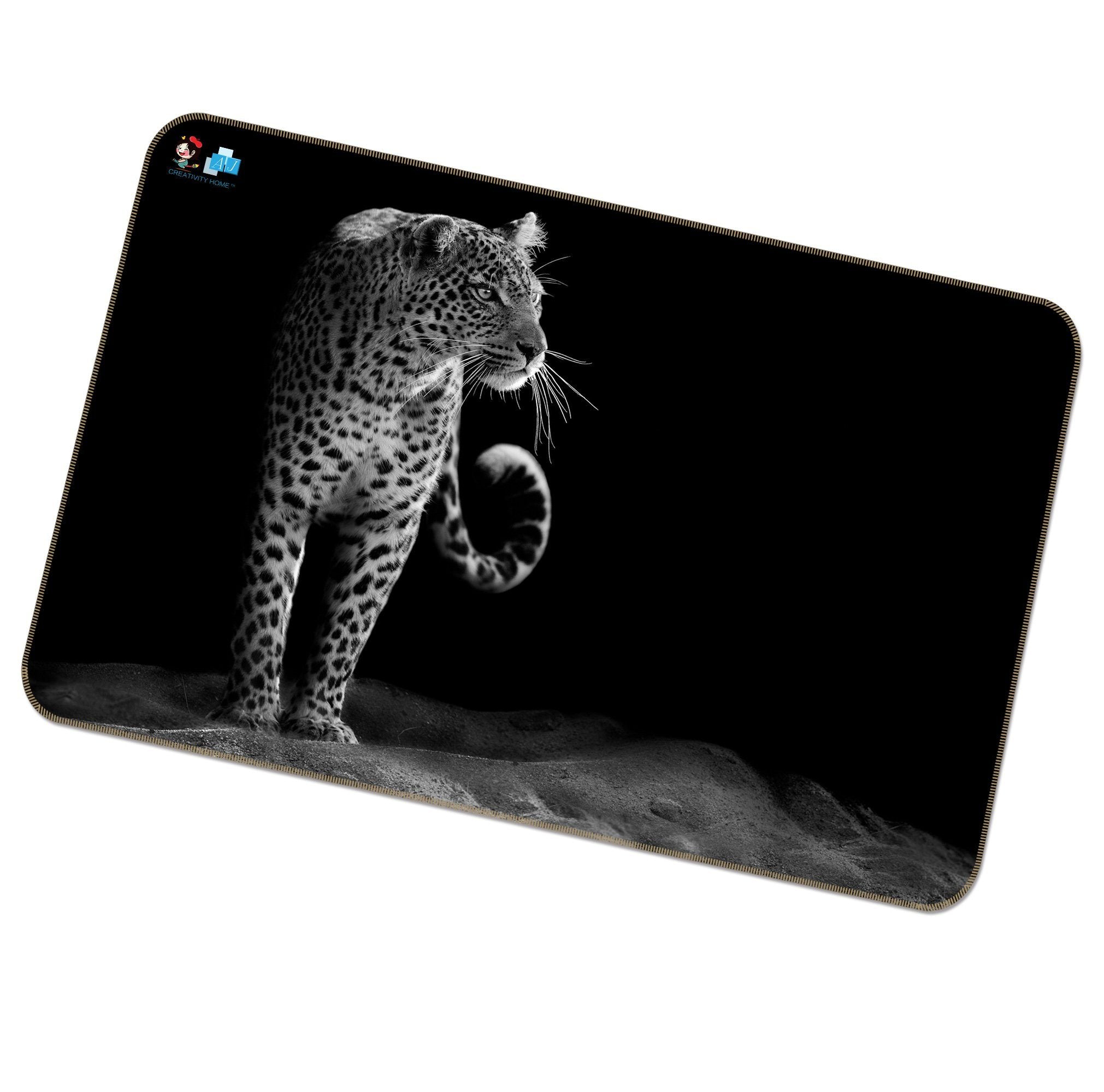 3D Leopard Gaze 061 Non Slip Rug Mat Mat AJ Creativity Home 