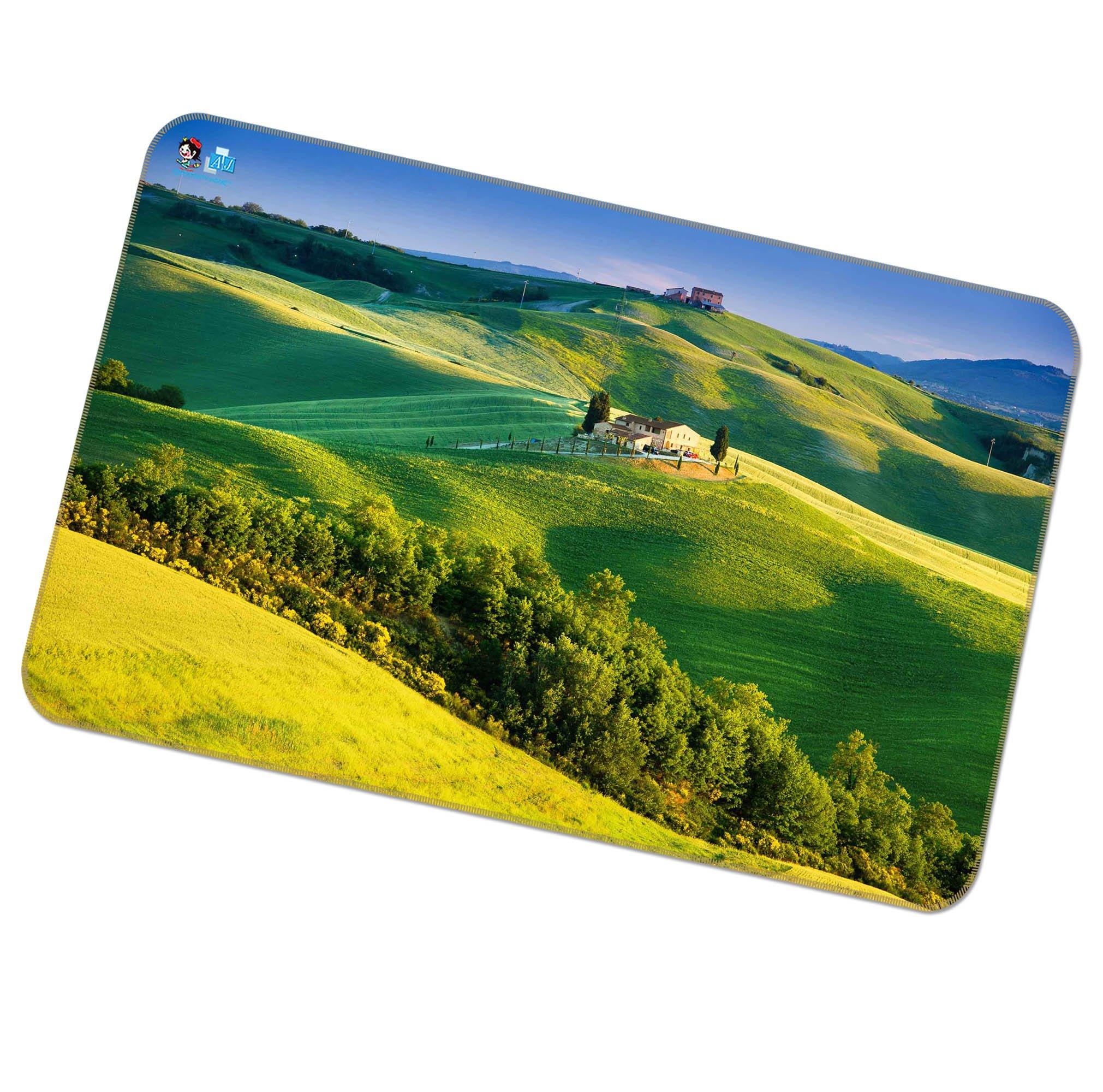 3D Hilly Grassland Landscape 207 Non Slip Rug Mat Mat AJ Creativity Home 