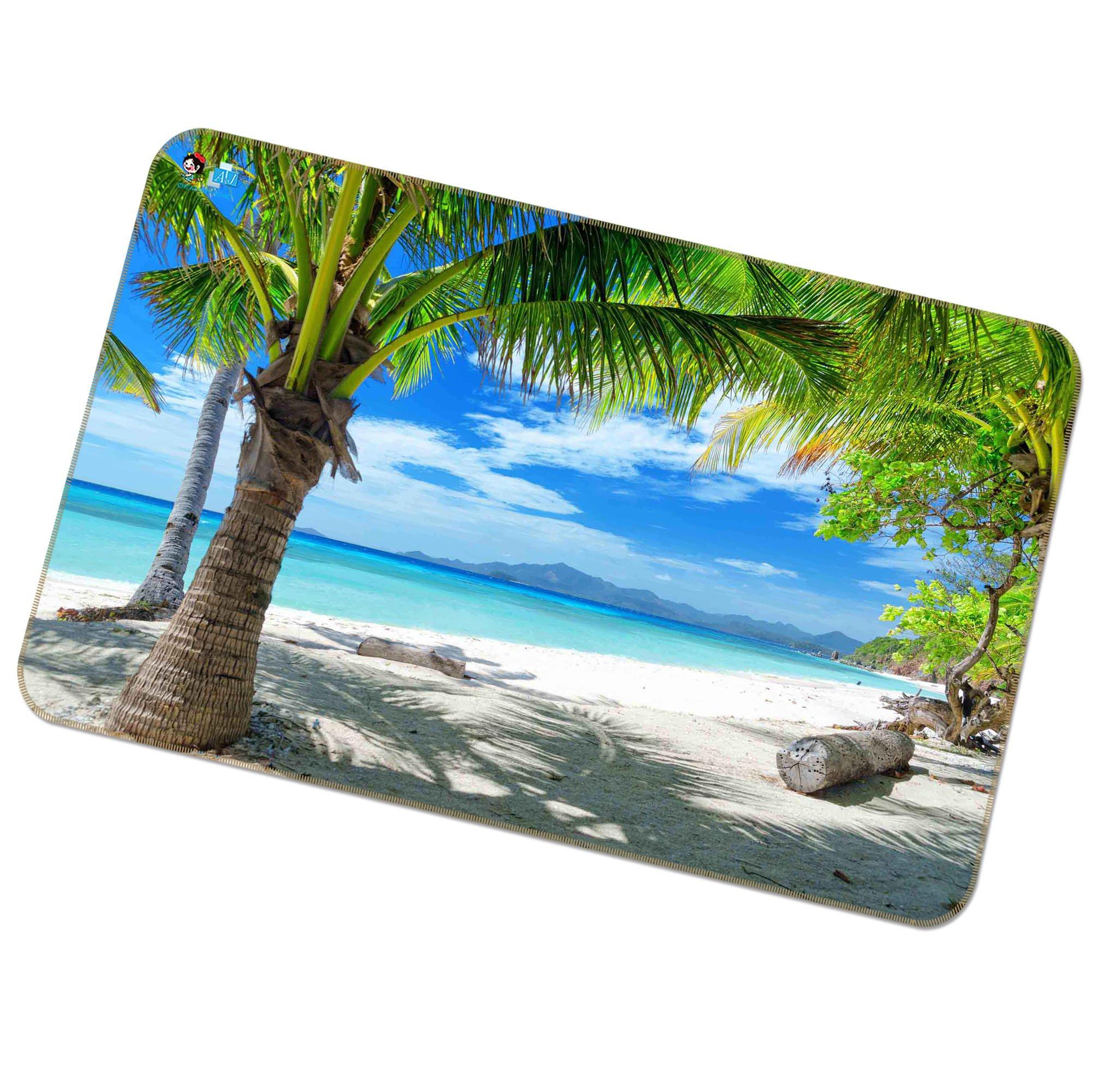 3D Tropical Beach Scenery 142 Non Slip Rug Mat Mat AJ Creativity Home 