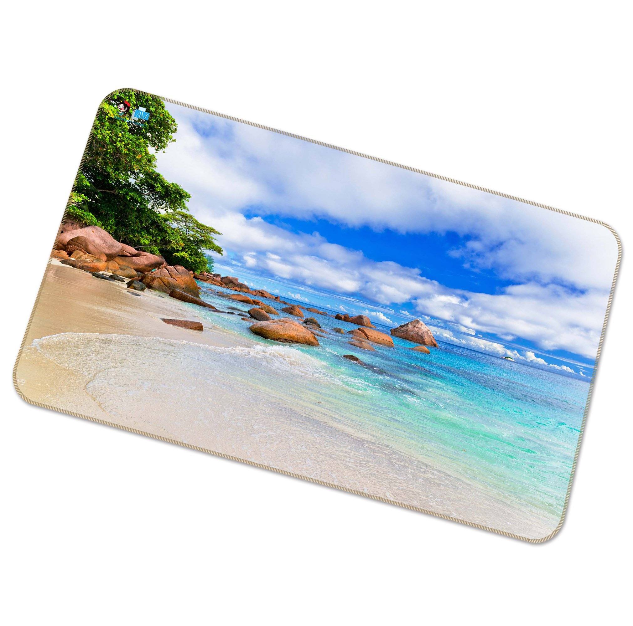 3D Coast Stone Landscape 229 Non Slip Rug Mat Mat AJ Creativity Home 