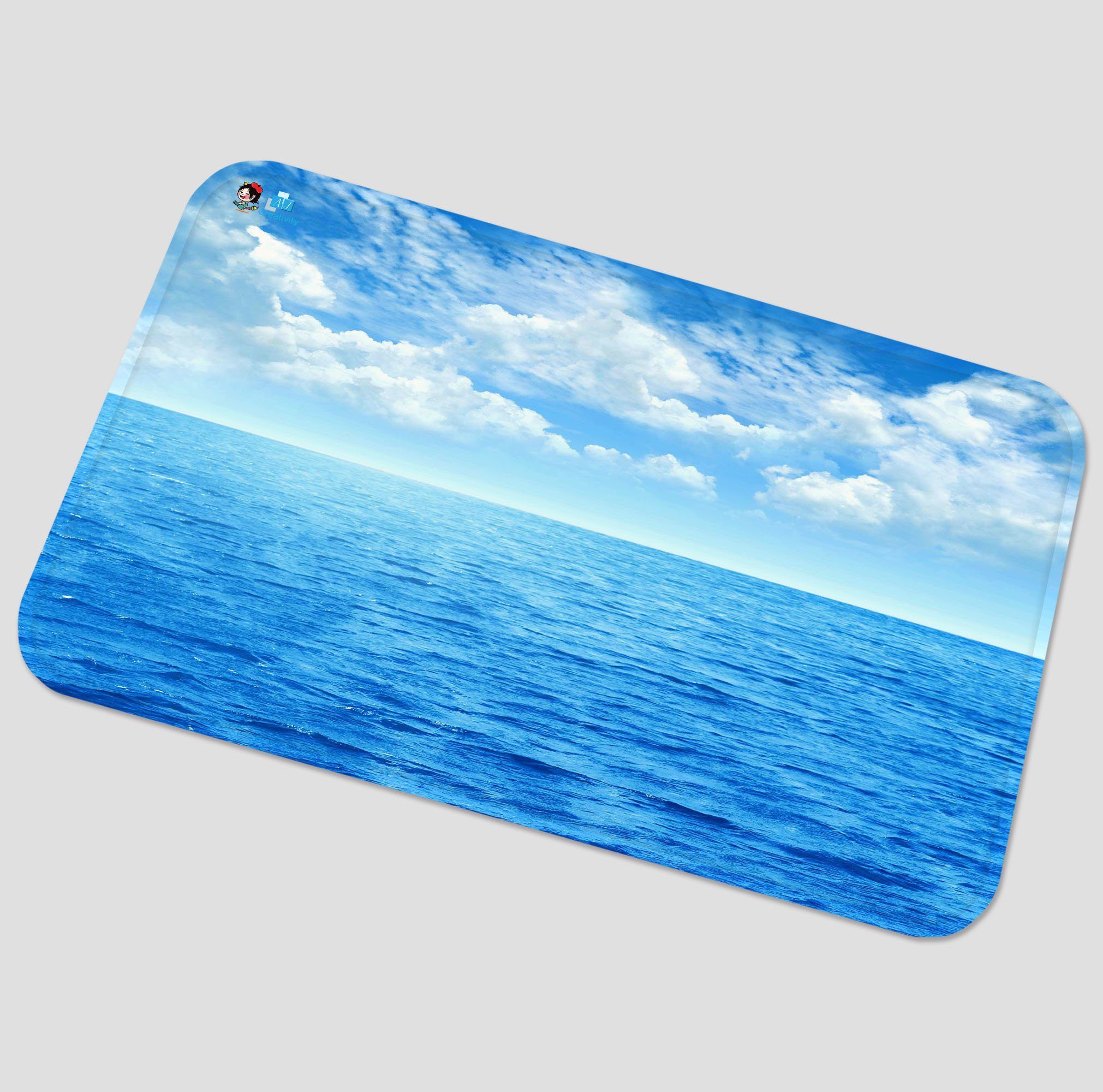 3D Blue Sea Sky 68 Non Slip Rug Mat Mat AJ Creativity Home 