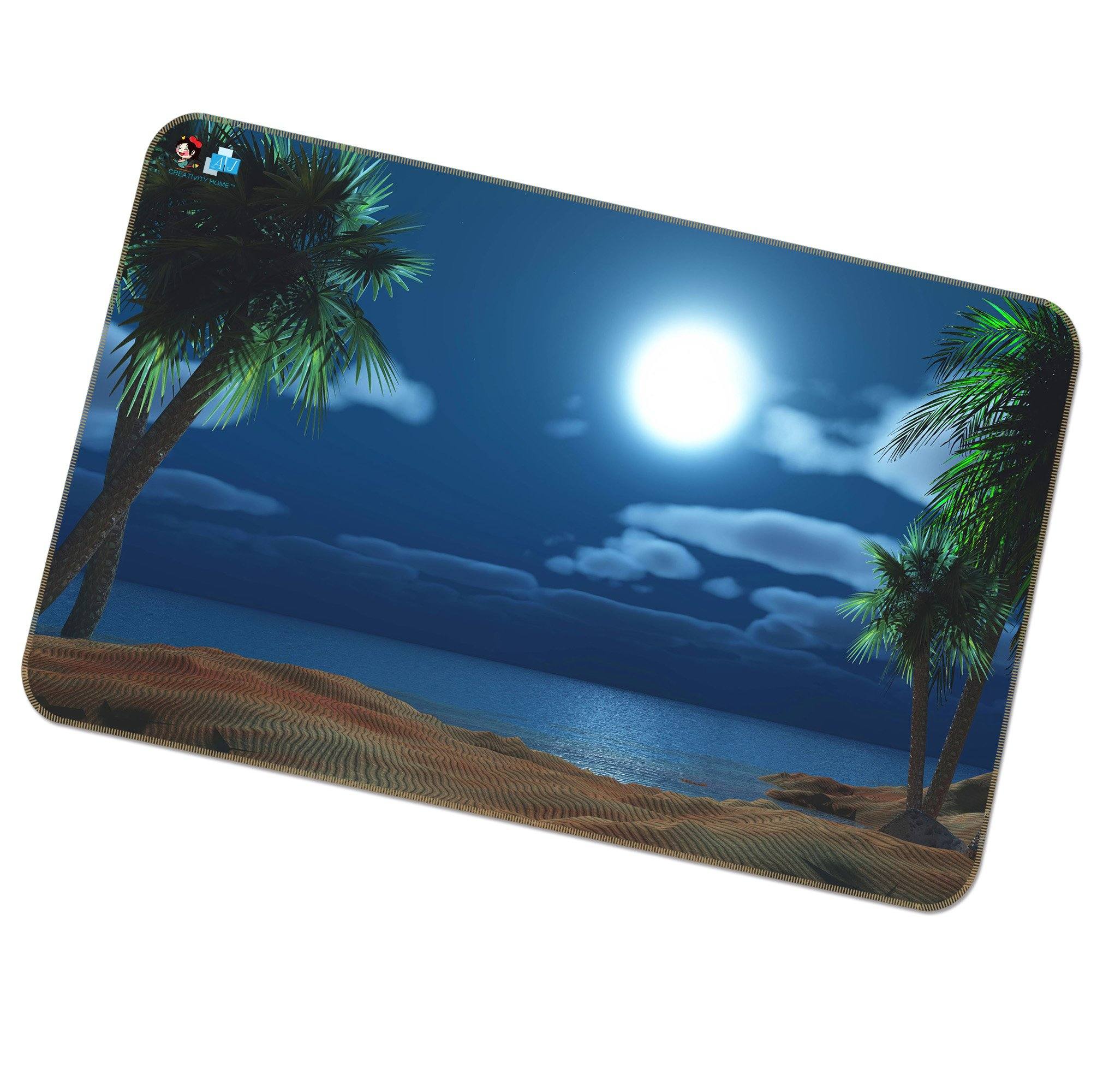 3D Moonlight Beach 383 Non Slip Rug Mat Mat AJ Creativity Home 