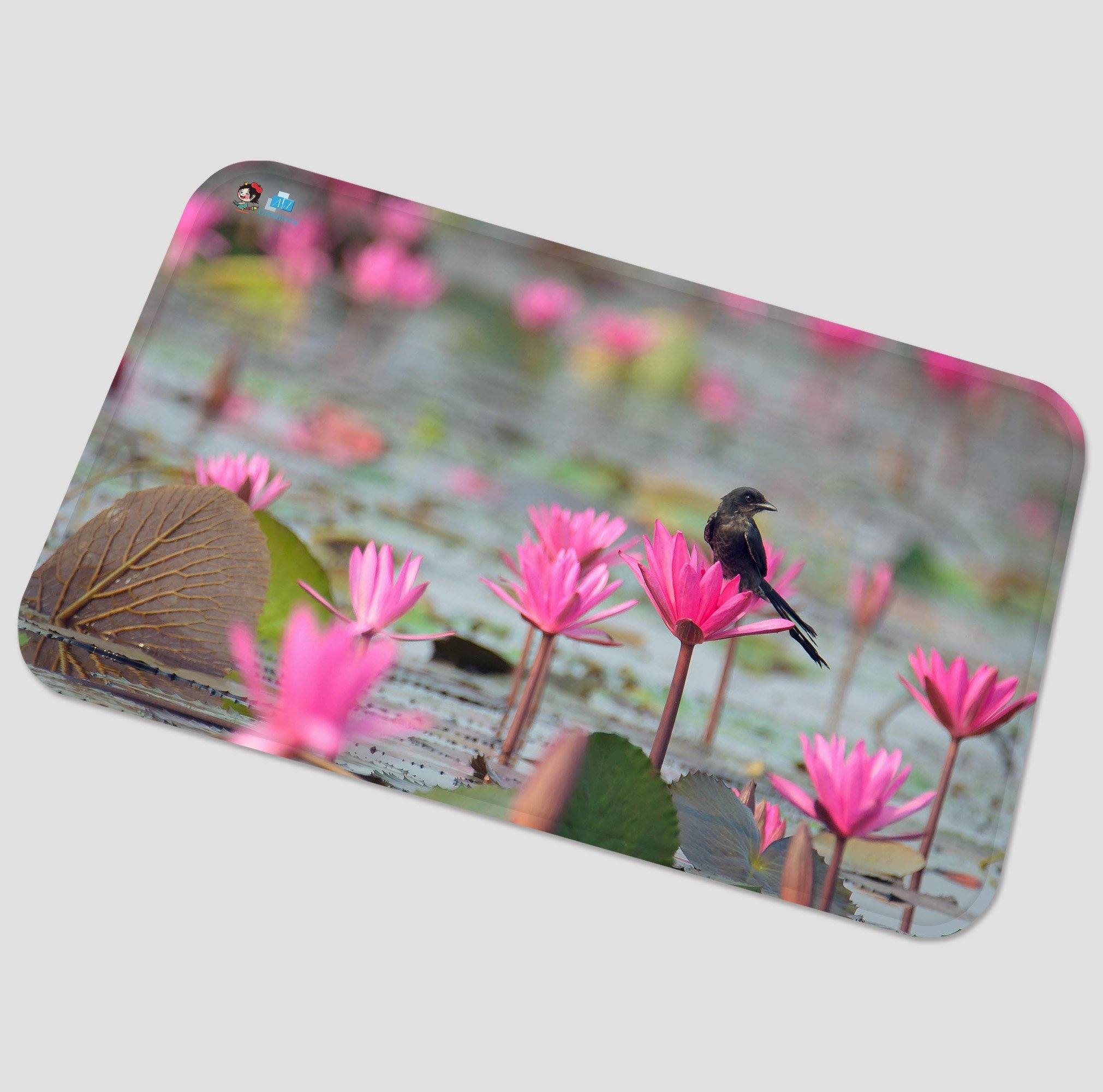 3D Lake Flowers Bird 83 Non Slip Rug Mat Mat AJ Creativity Home 
