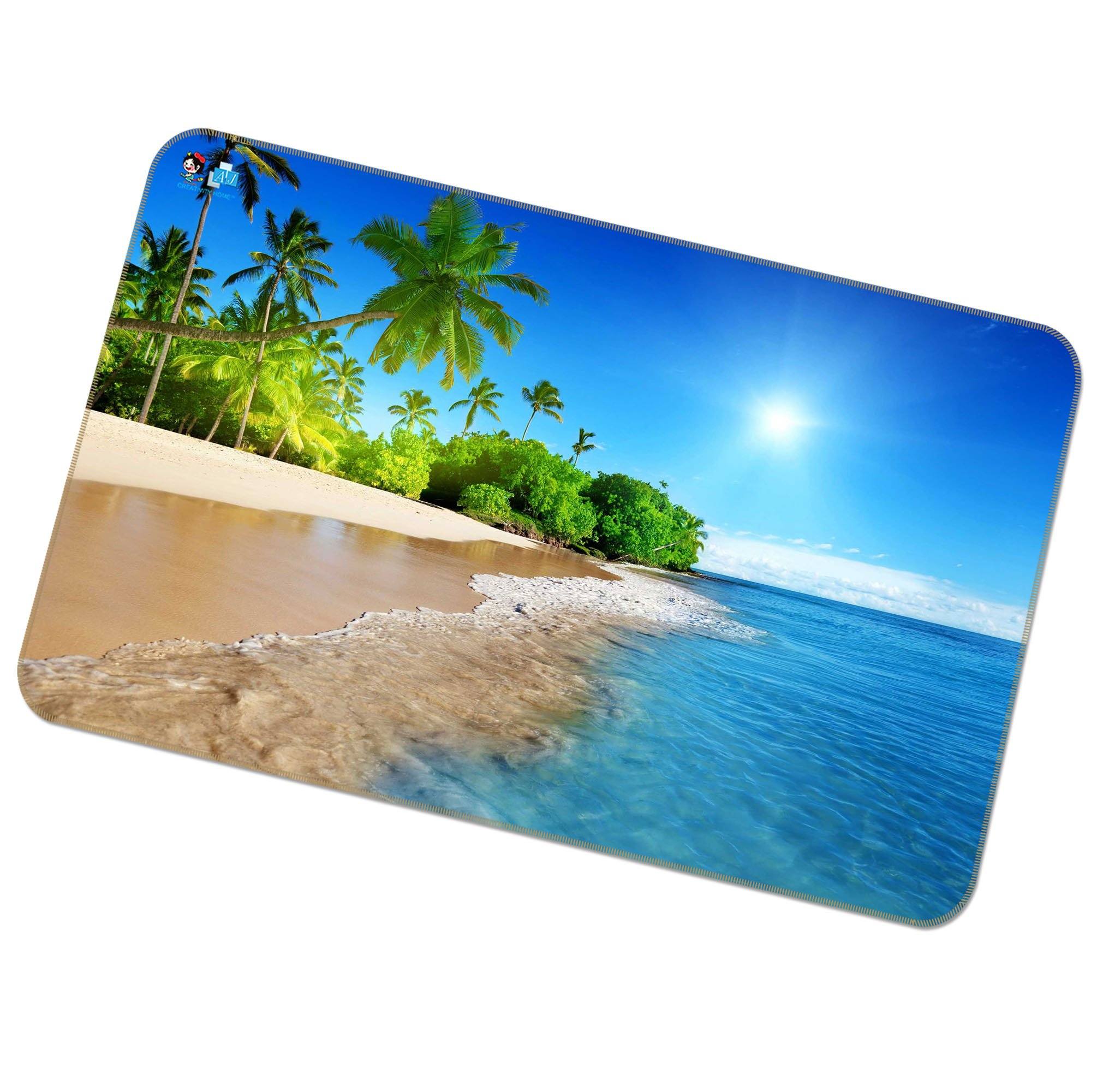 3D Pretty Beach Scenery 162 Non Slip Rug Mat Mat AJ Creativity Home 