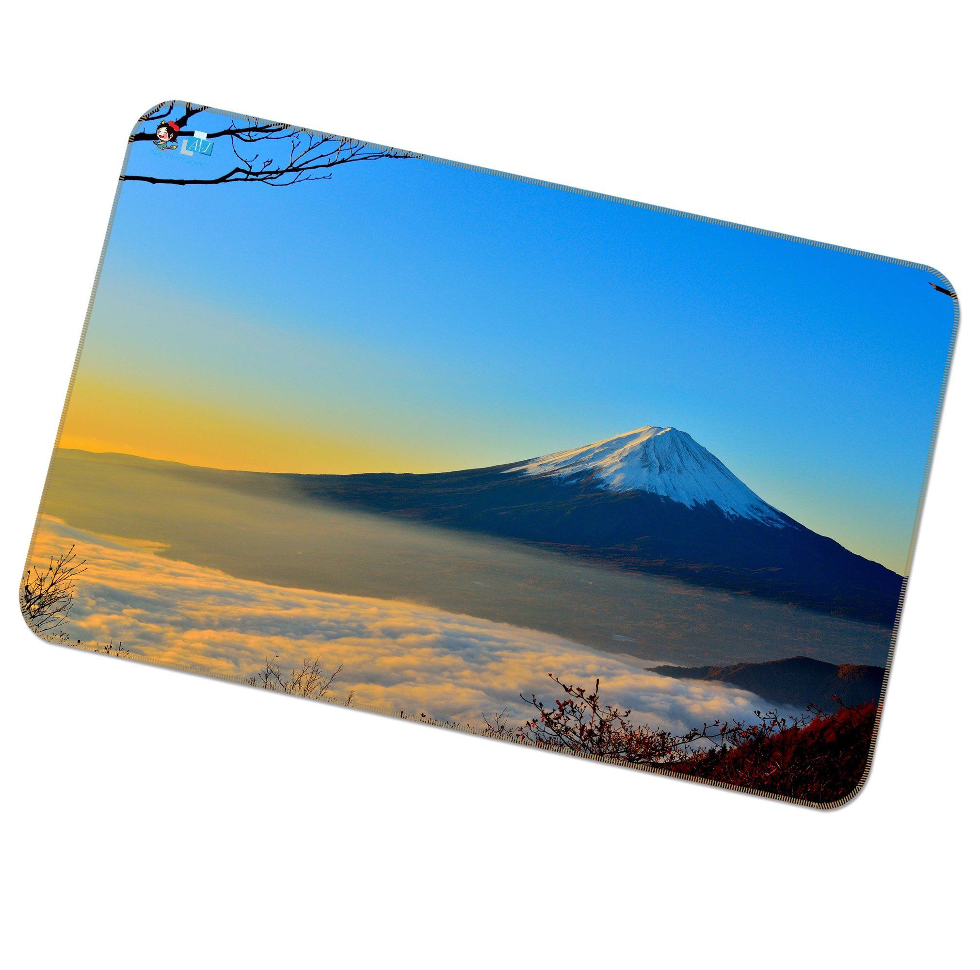 3D Mount Fuji 053 Non Slip Rug Mat Mat AJ Creativity Home 