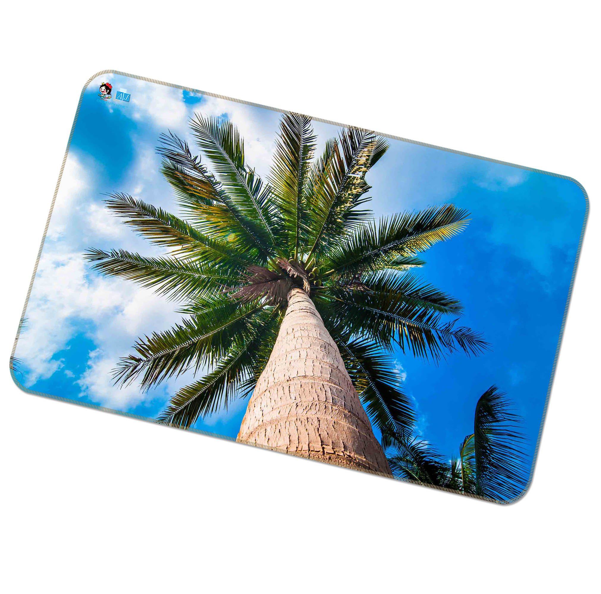 3D Tall Coconut Tree 197 Non Slip Rug Mat Mat AJ Creativity Home 