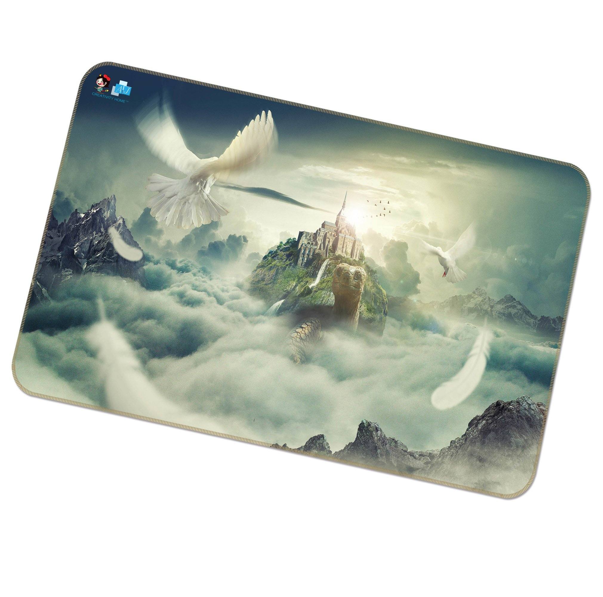 3D Pigeon Castle 248 Non Slip Rug Mat Mat AJ Creativity Home 