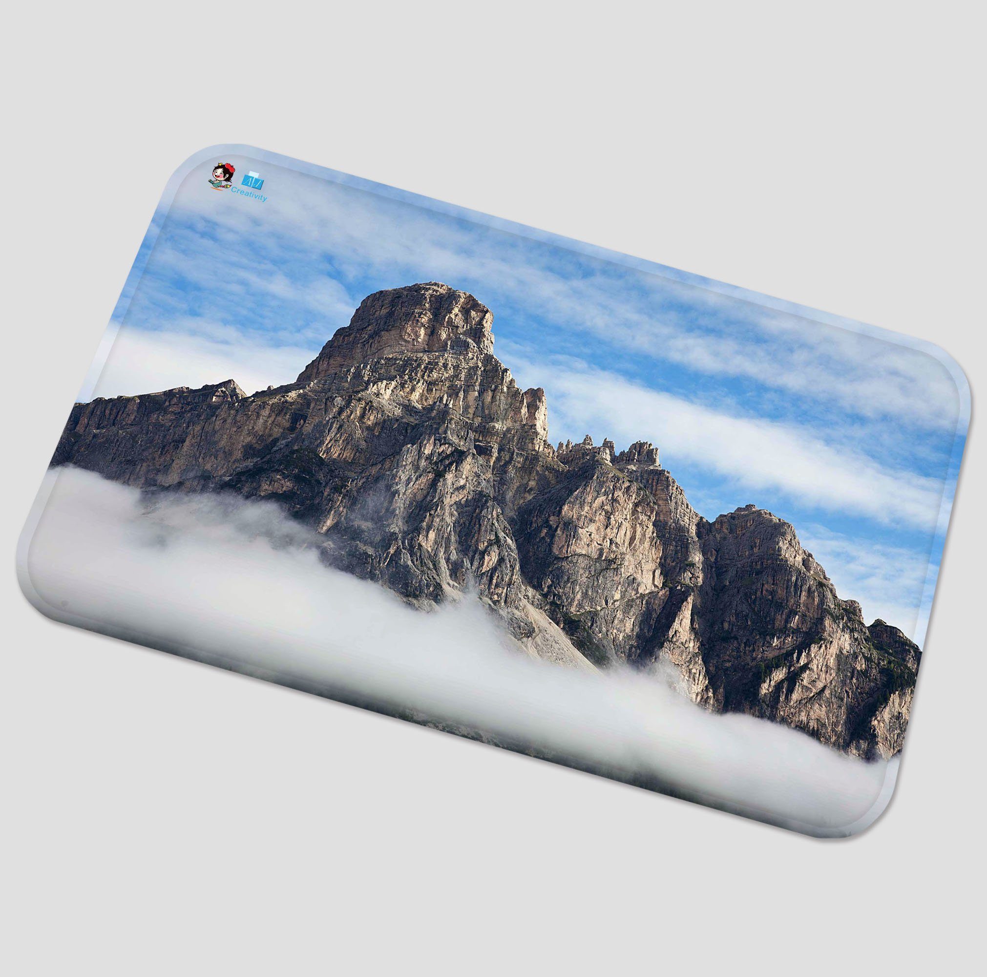 3D Bare Mountains 123 Non Slip Rug Mat Mat AJ Creativity Home 