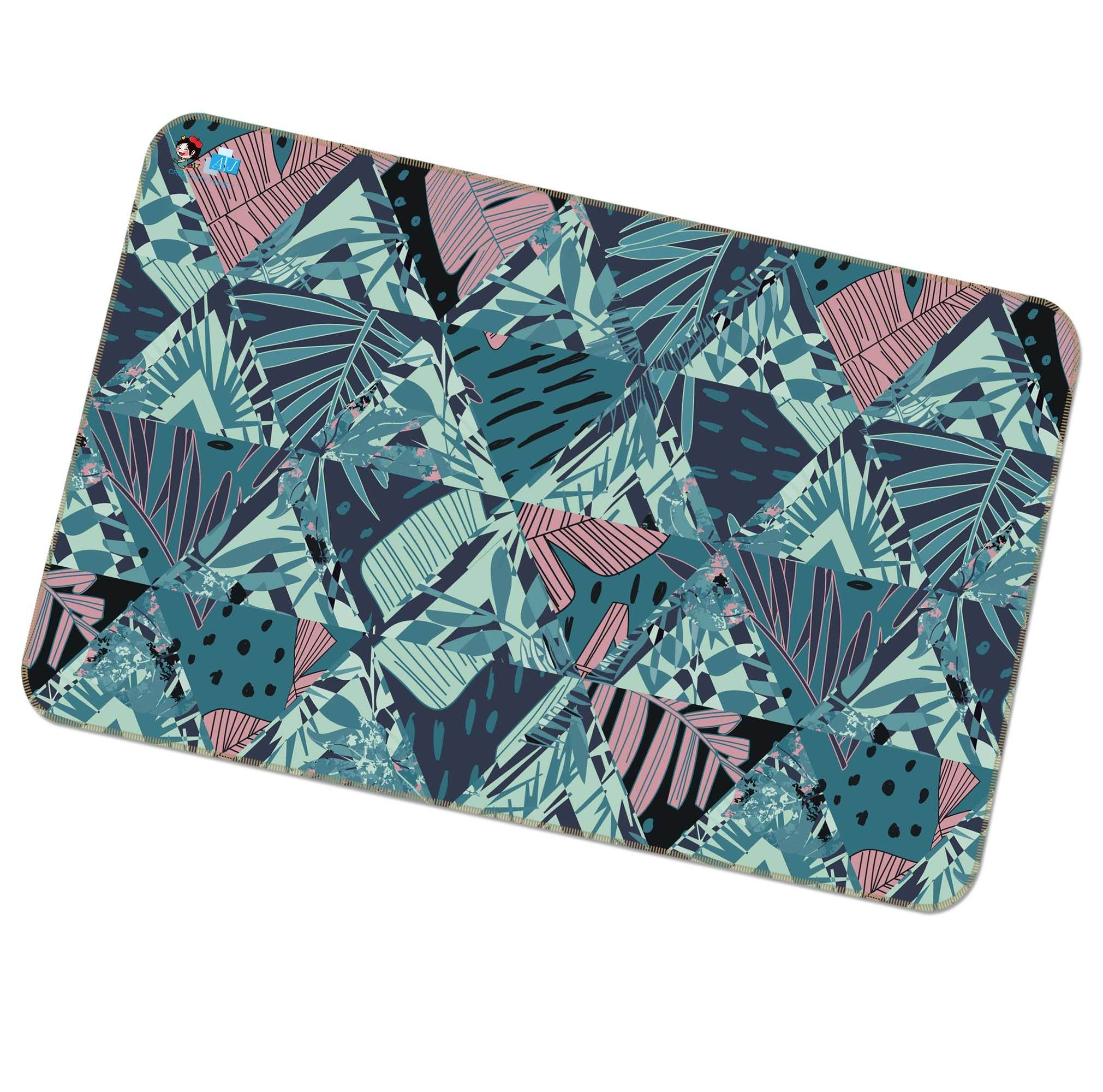 3D Triangular Plant 116 Non Slip Rug Mat Mat AJ Creativity Home 